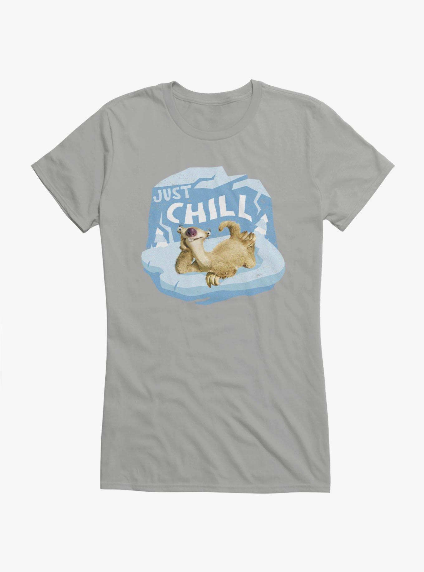 Ice Age Just Chill Sid Distressed Girls T-Shirt