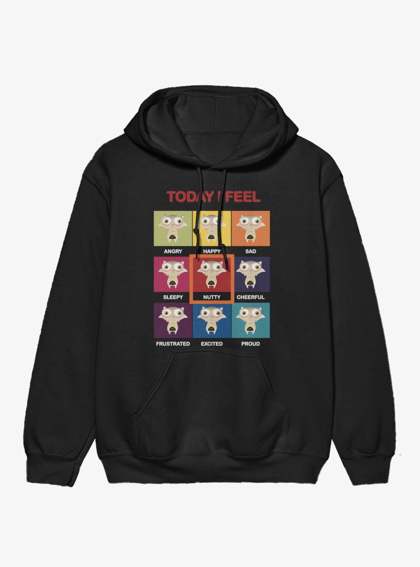 Ice Age Scrat Today I Feel Mood Chart Hoodie