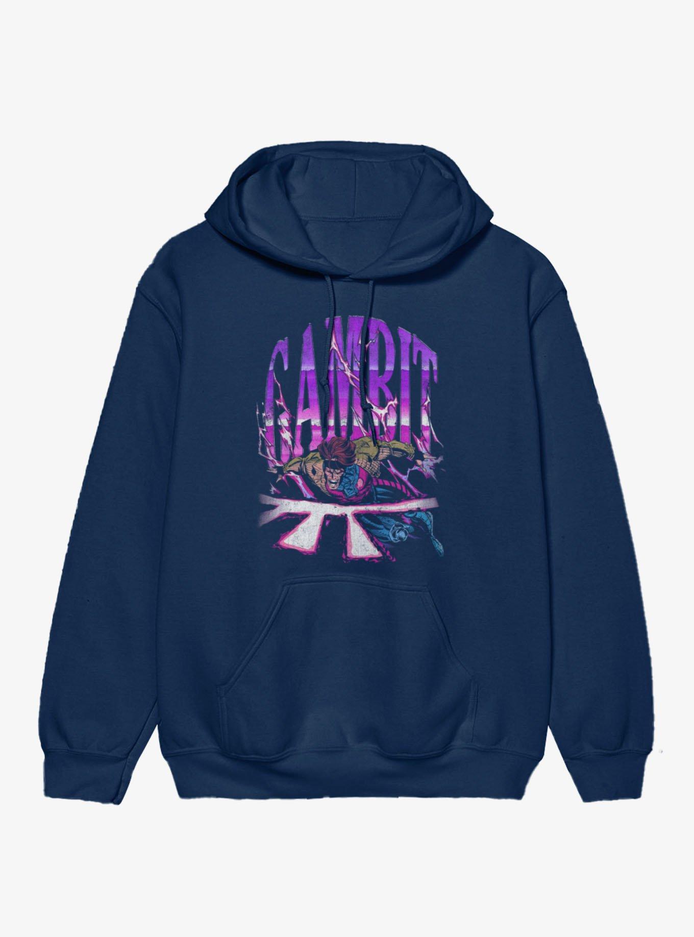 Marvel X-Men Gambit Distressed Hoodie