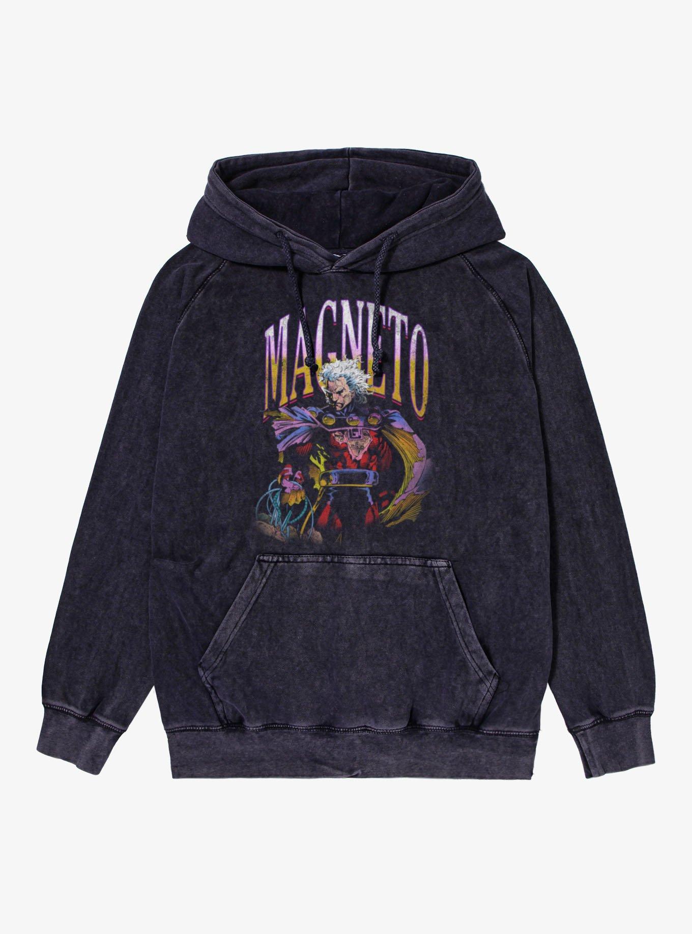Marvel X-Men Magneto Master Of Magnetism Mineral Wash Hoodie