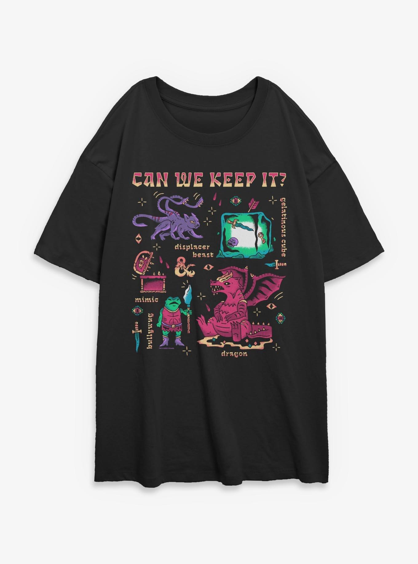 Dungeons & Dragons Monsters Can We Keep It Girls Oversized T-Shirt Hot Topic Exclusive