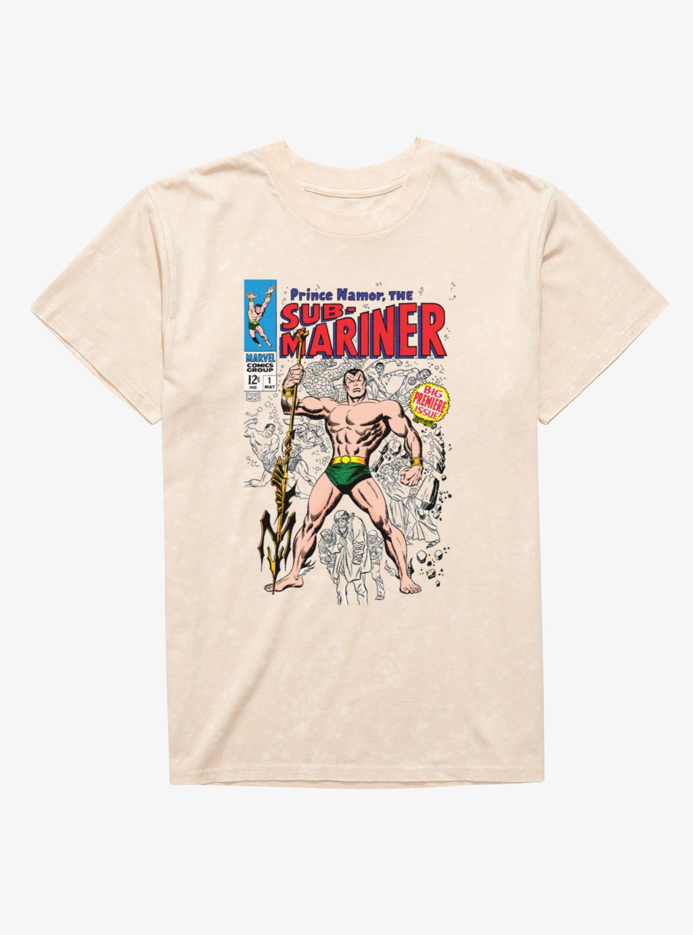 Marvel Prince Namor The Sub-Mariner Mineral Wash T-Shirt