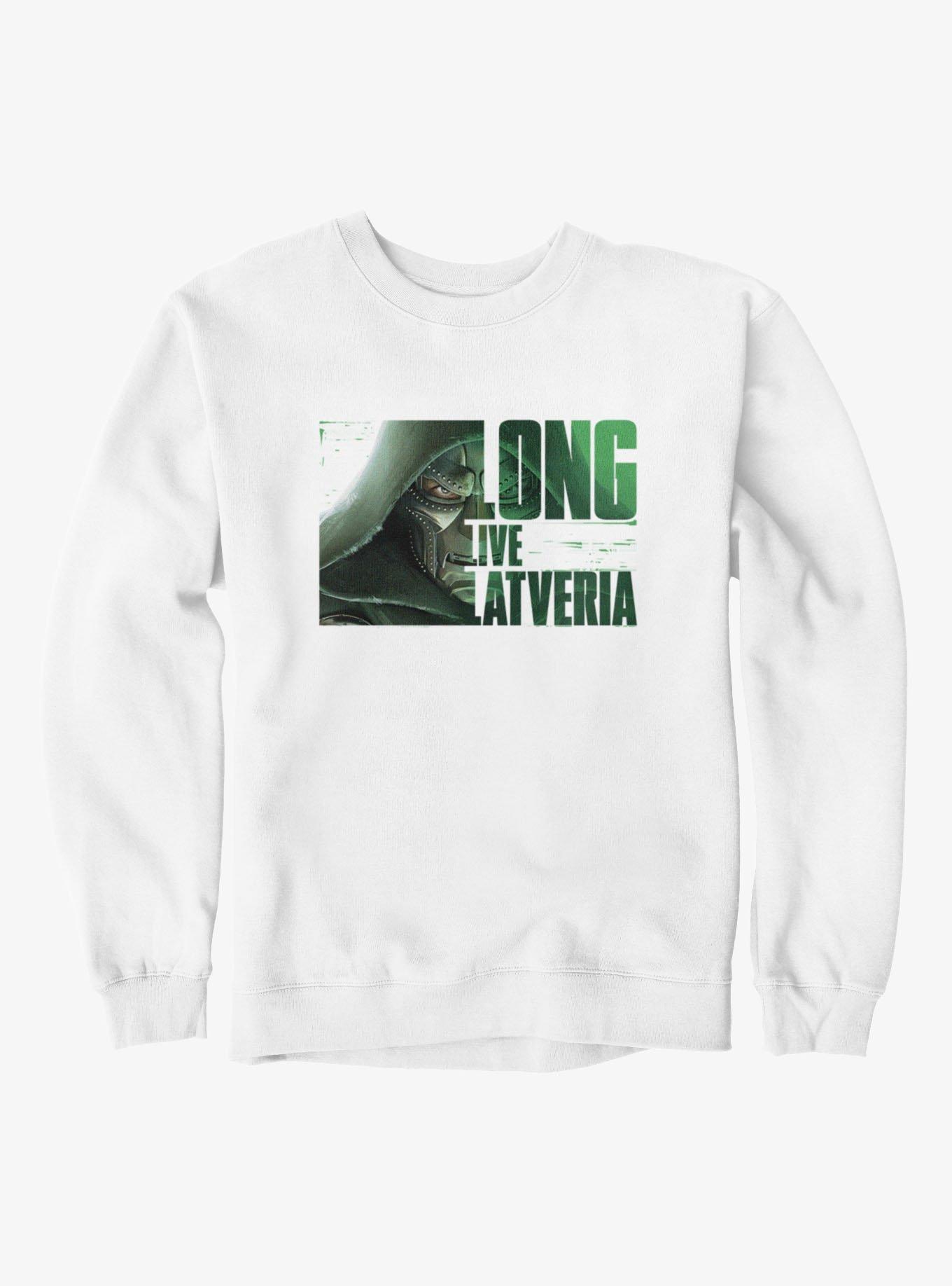 Marvel Avengers Doomsday Long Live Latveria Split Face Sweatshirt