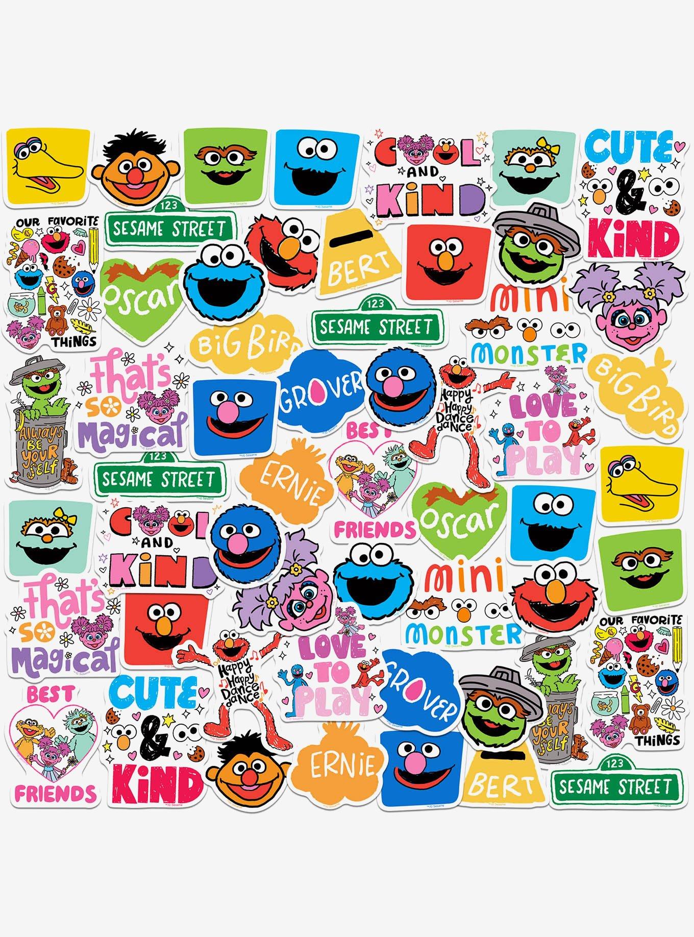 Sesame Street New On The Block Miscellaneous 50ct Sticker Pack