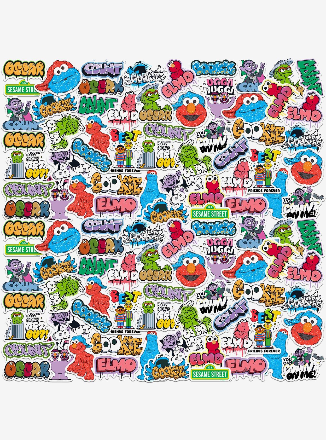 Sesame Street Graffiti Collection Miscellaneous 100ct Sticker Pack