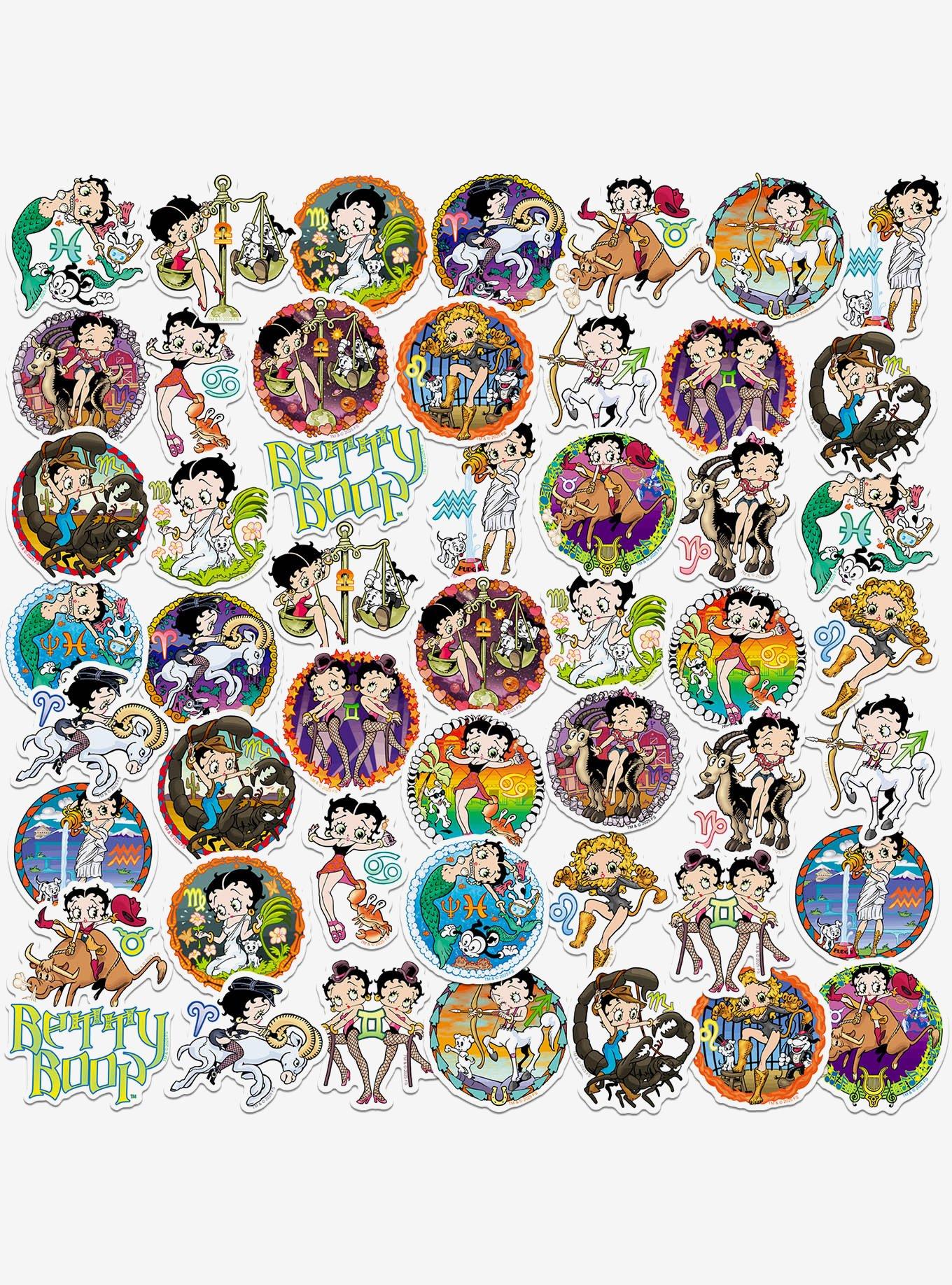Betty Boop Zodiac Signs Miscellaneous 50ct Sticker Pack