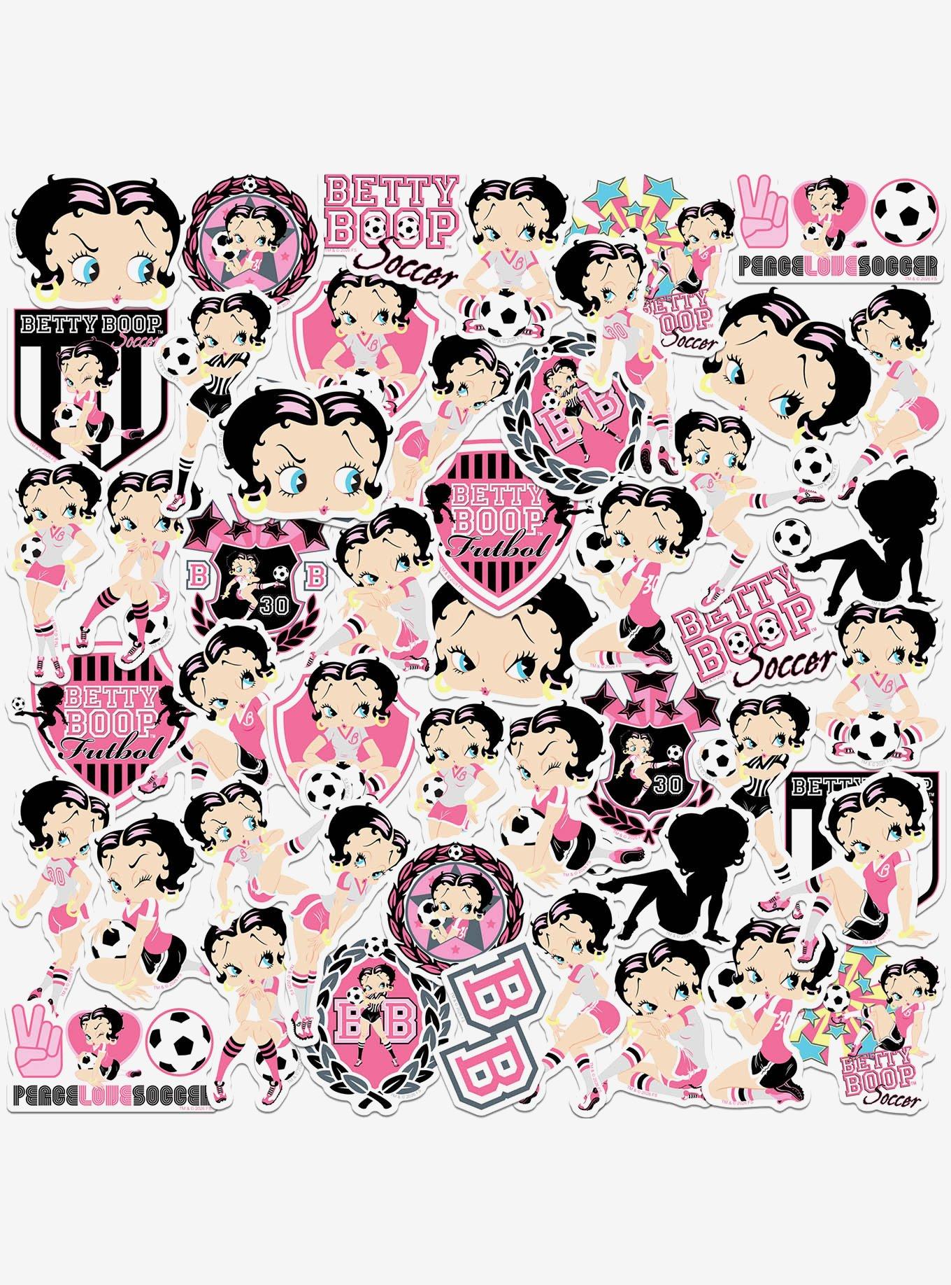 Betty Boop Soccer Star Miscellaneous 50ct Sticker Pack