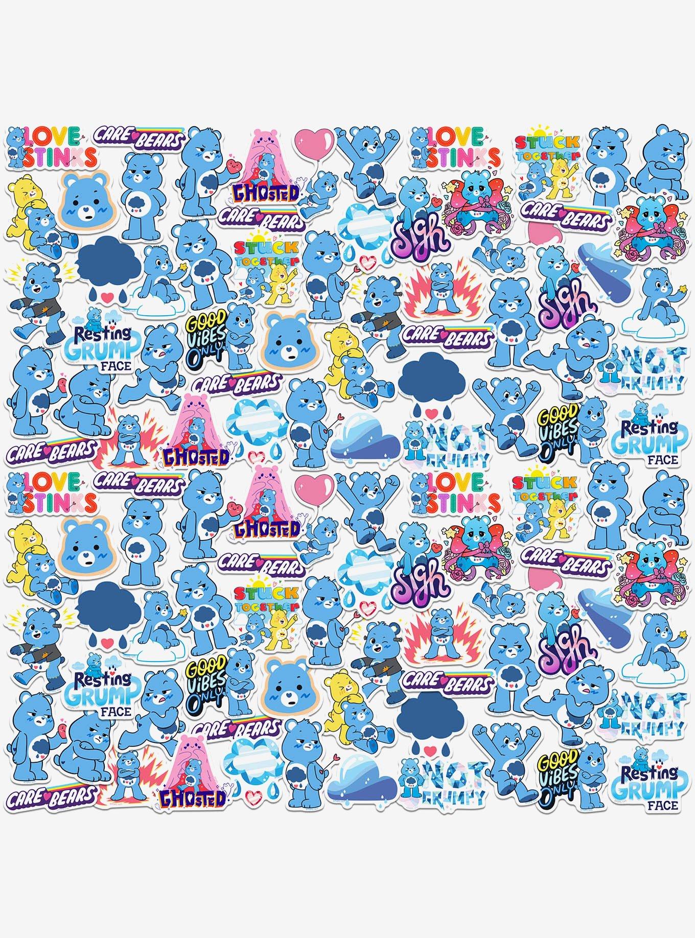 Care Bears Grumpy Bear Collection Miscellaneous 100ct Sticker Pack