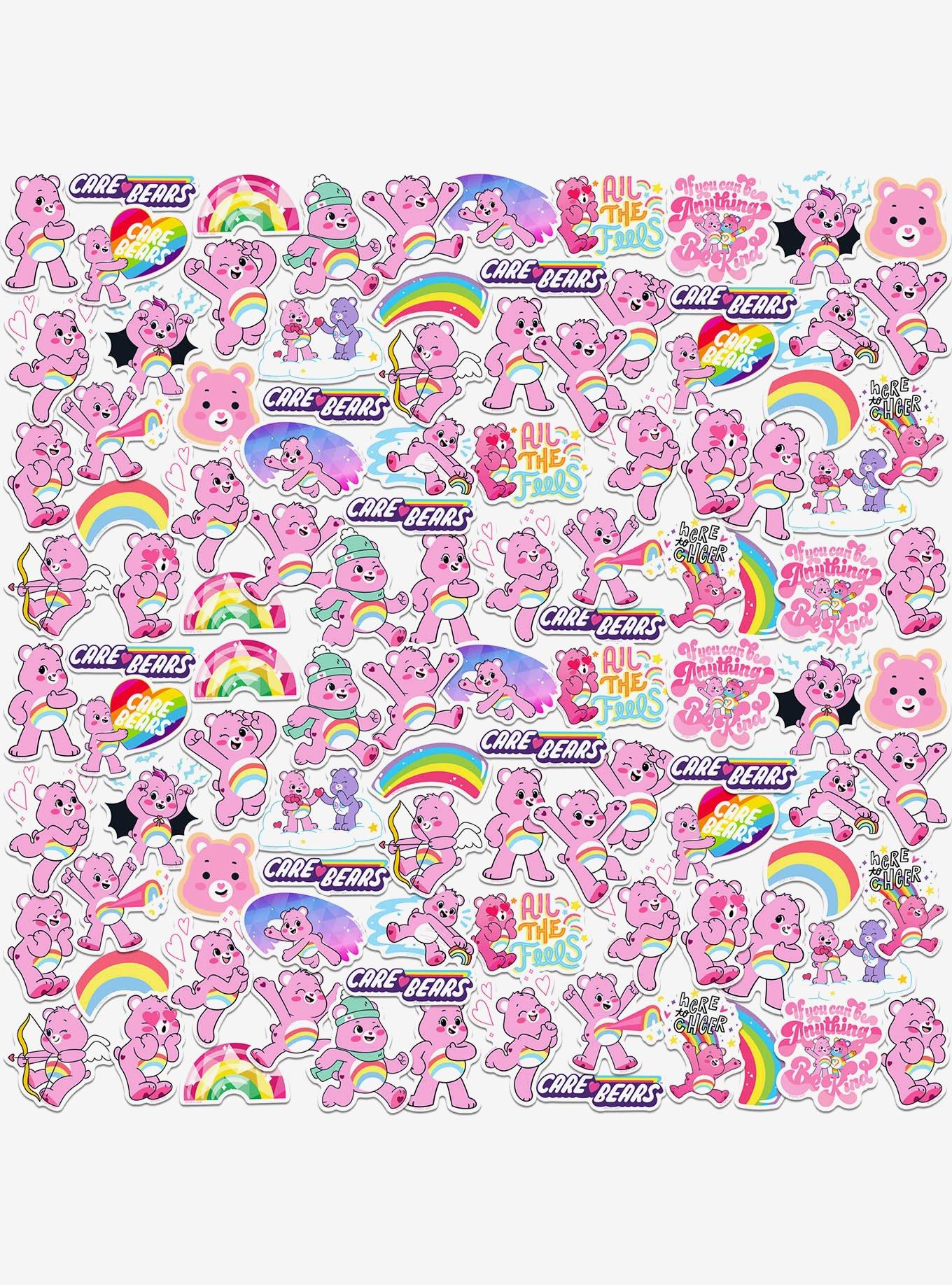 Care Bears Cheer Bear Collection Miscellaneous 100ct Sticker Pack
