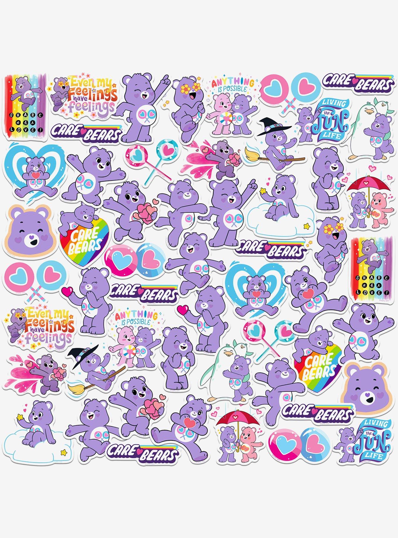 Care Bears Share Bear Collection Miscellaneous 50ct Sticker Pack