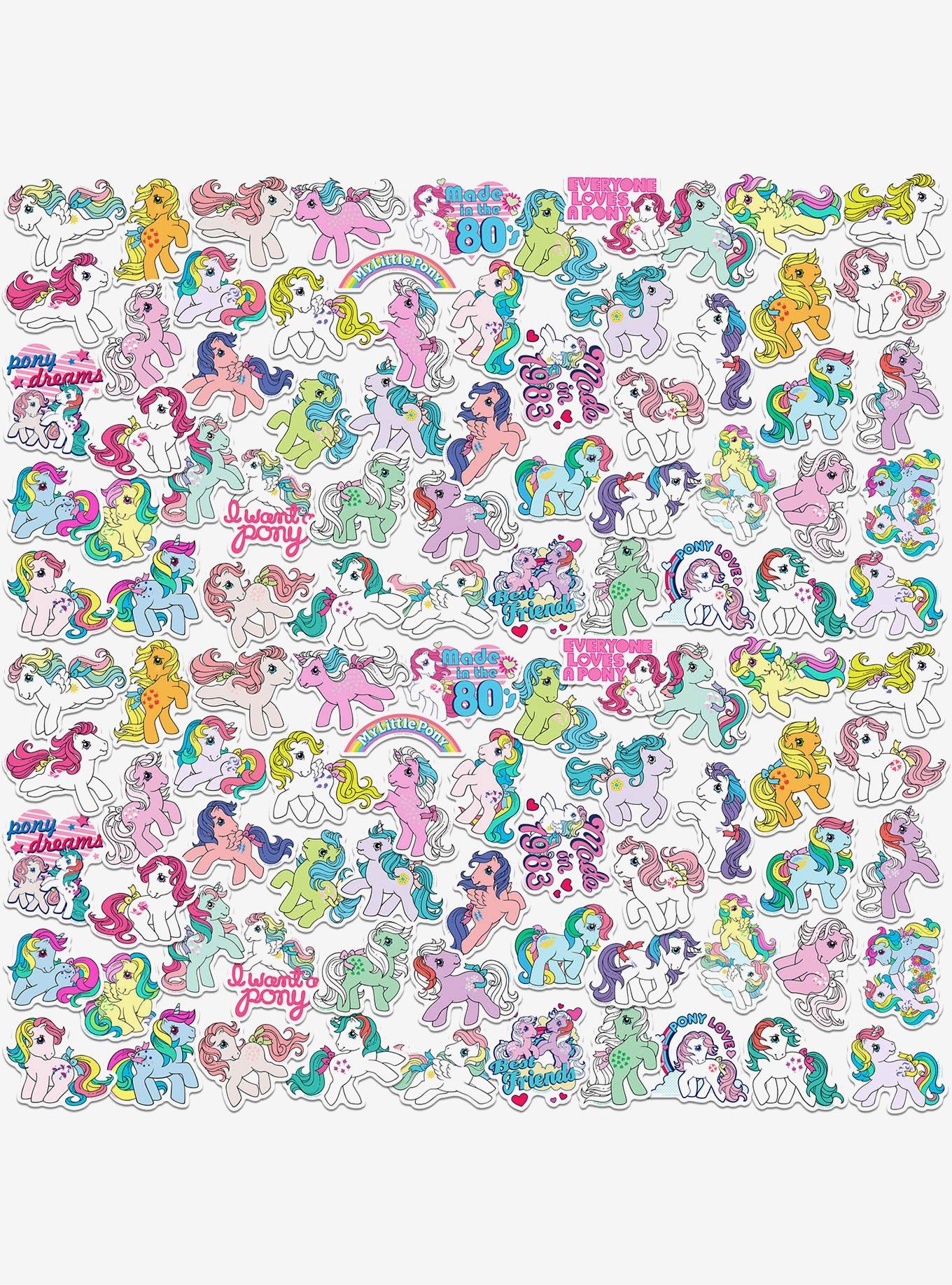 My Little Pony Retro Classic Collection Miscellaneous 100ct Sticker Pack