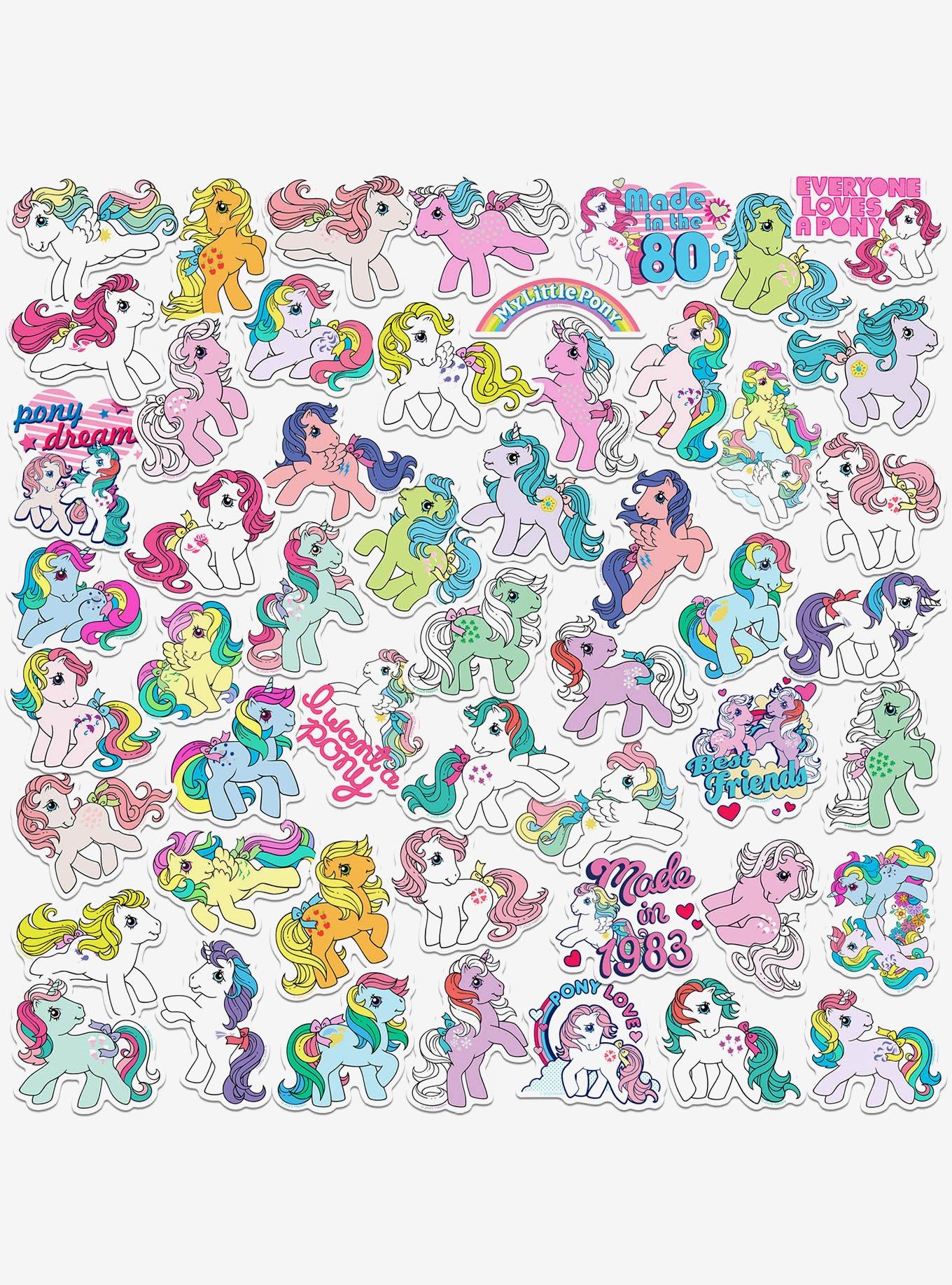 My Little Pony Retro Classic Collection Miscellaneous 50ct Sticker Pack