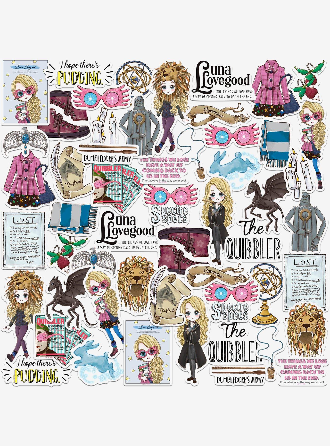 Harry Potter Chibi Luna Lovegood Collection Miscellaneous 50ct Sticker Pack