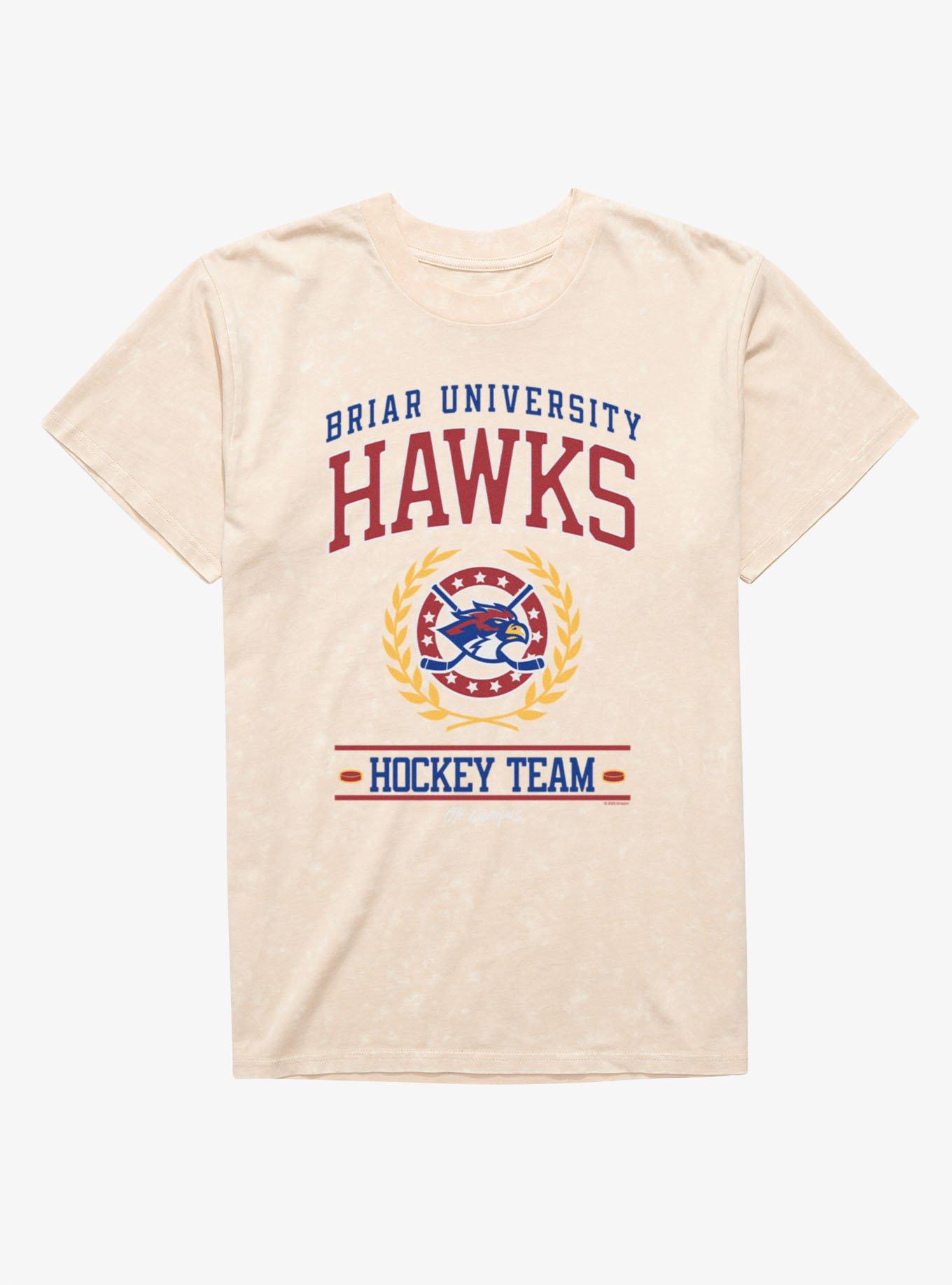 Off Campus Briar University Hawks Hockey Team Mineral Wash T-Shirt ...