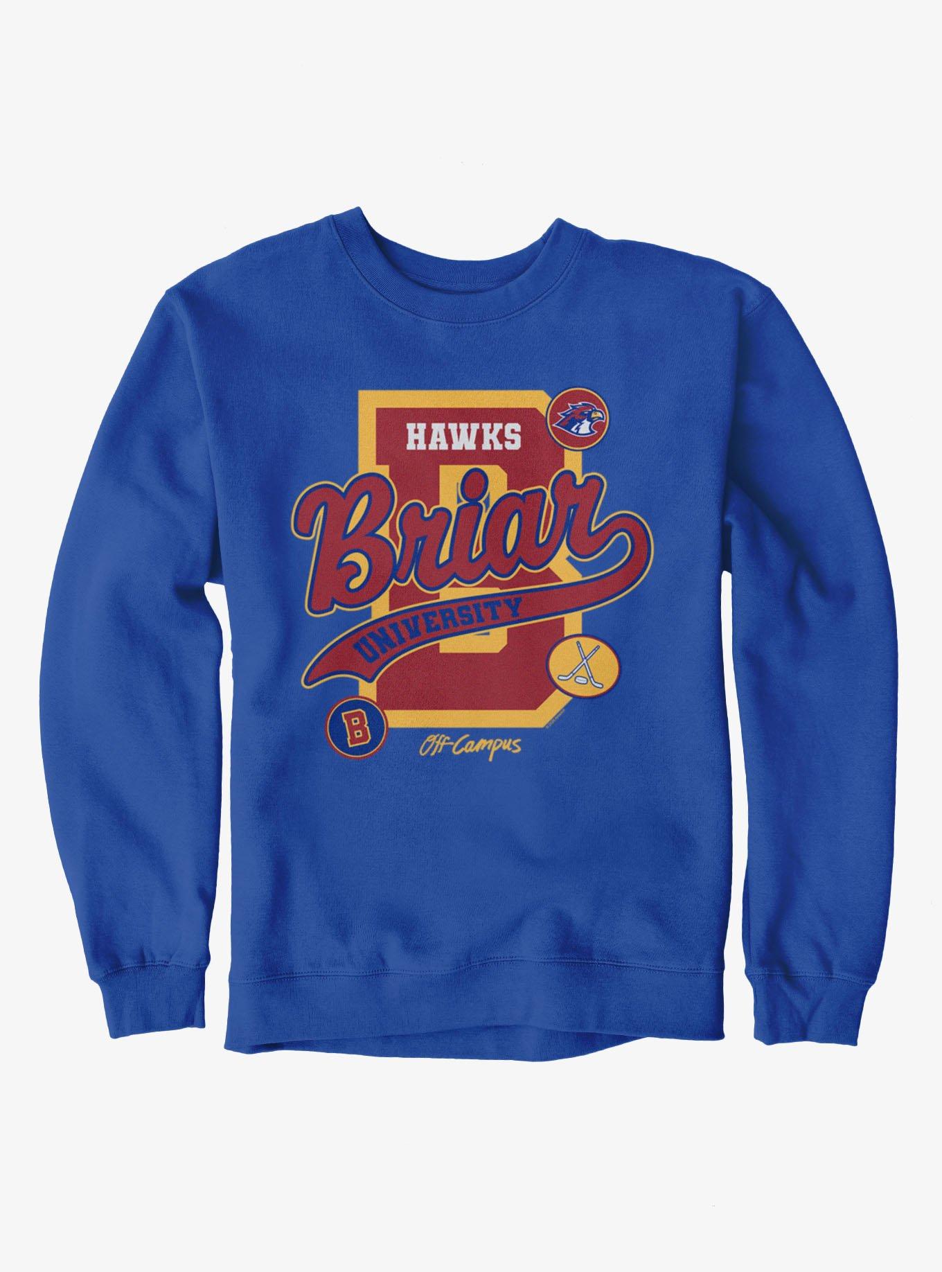 Off Campus Logos Briar University Hawks Sweatshirt