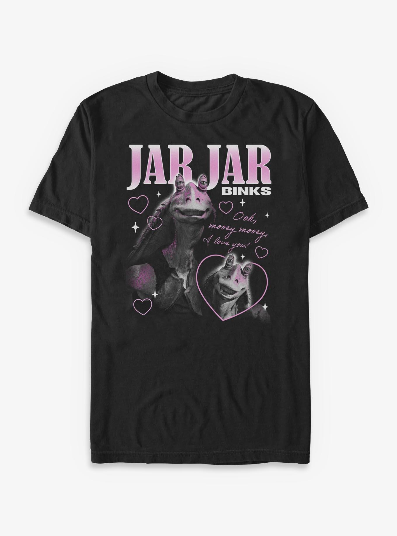 Star Wars Jar Jar Binks Loves You Big & Tall T-Shirt, BLACK, hi-res view 1