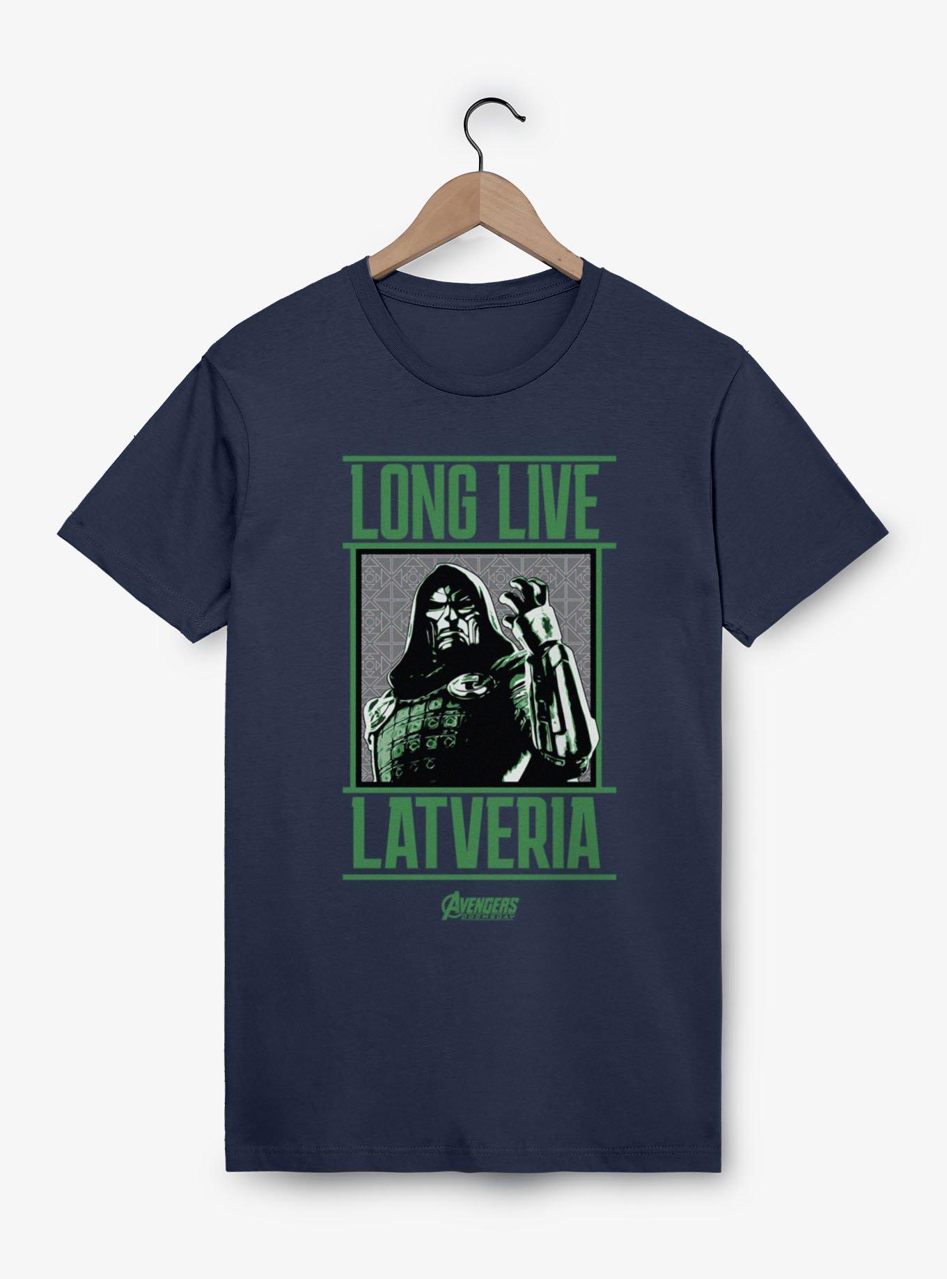 Marvel Avengers: Doomsday Long Live Latveria Diamonds And Squares T-Shirt