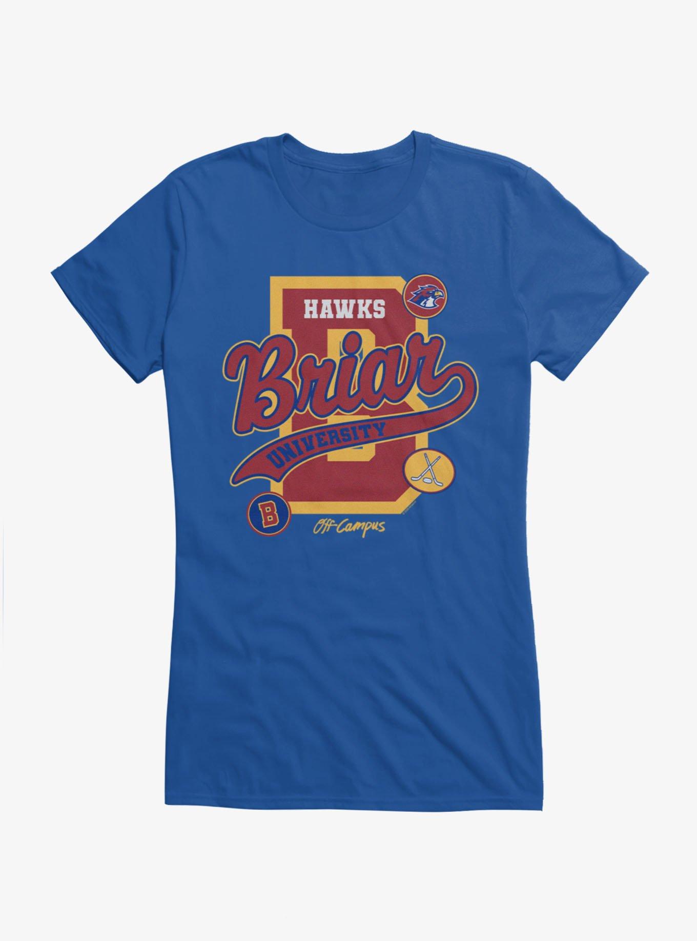 Off Campus Logos Briar University Hawks Girls T-Shirt