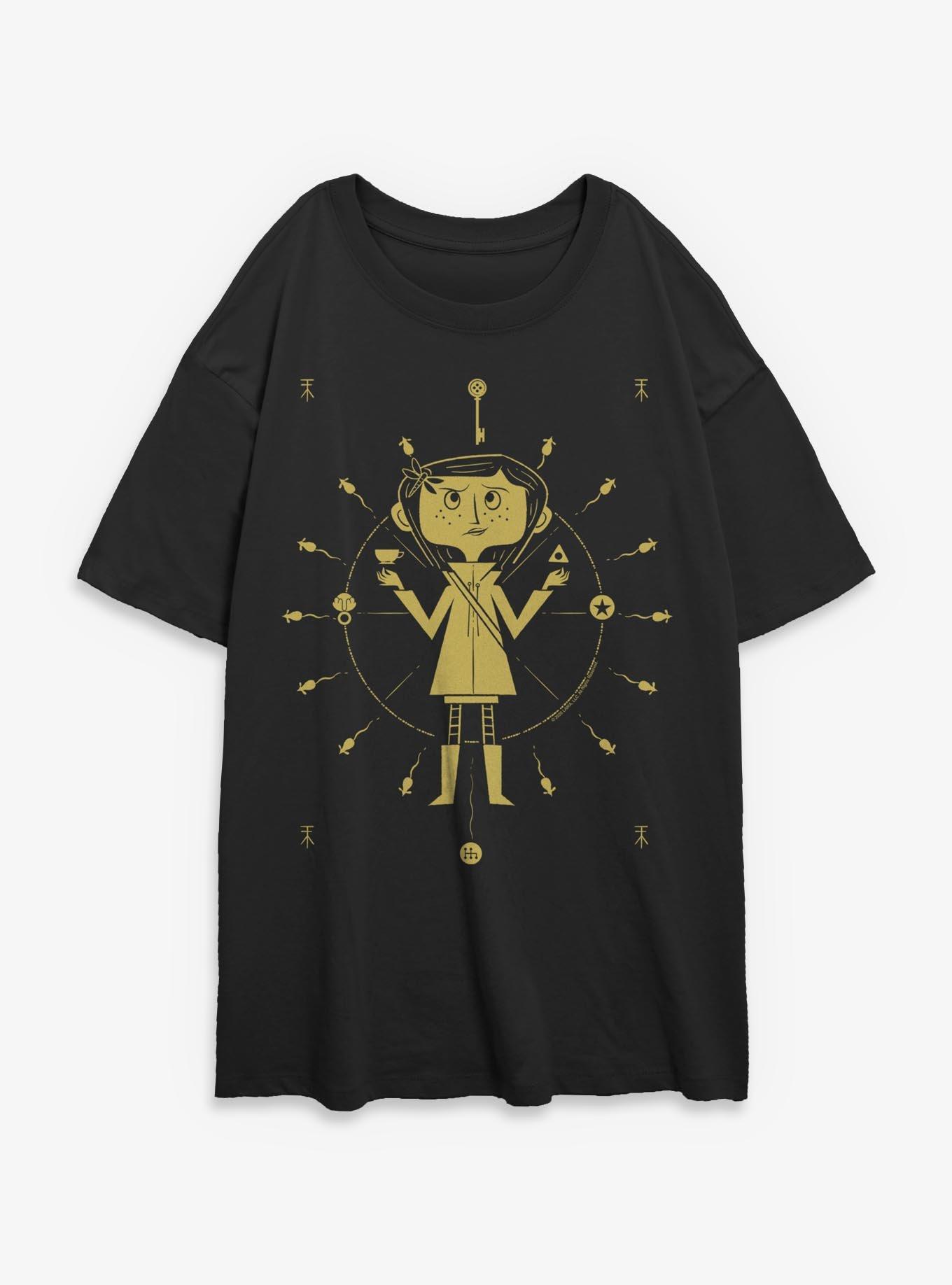 Coraline Wheel Womens Oversized T-Shirt