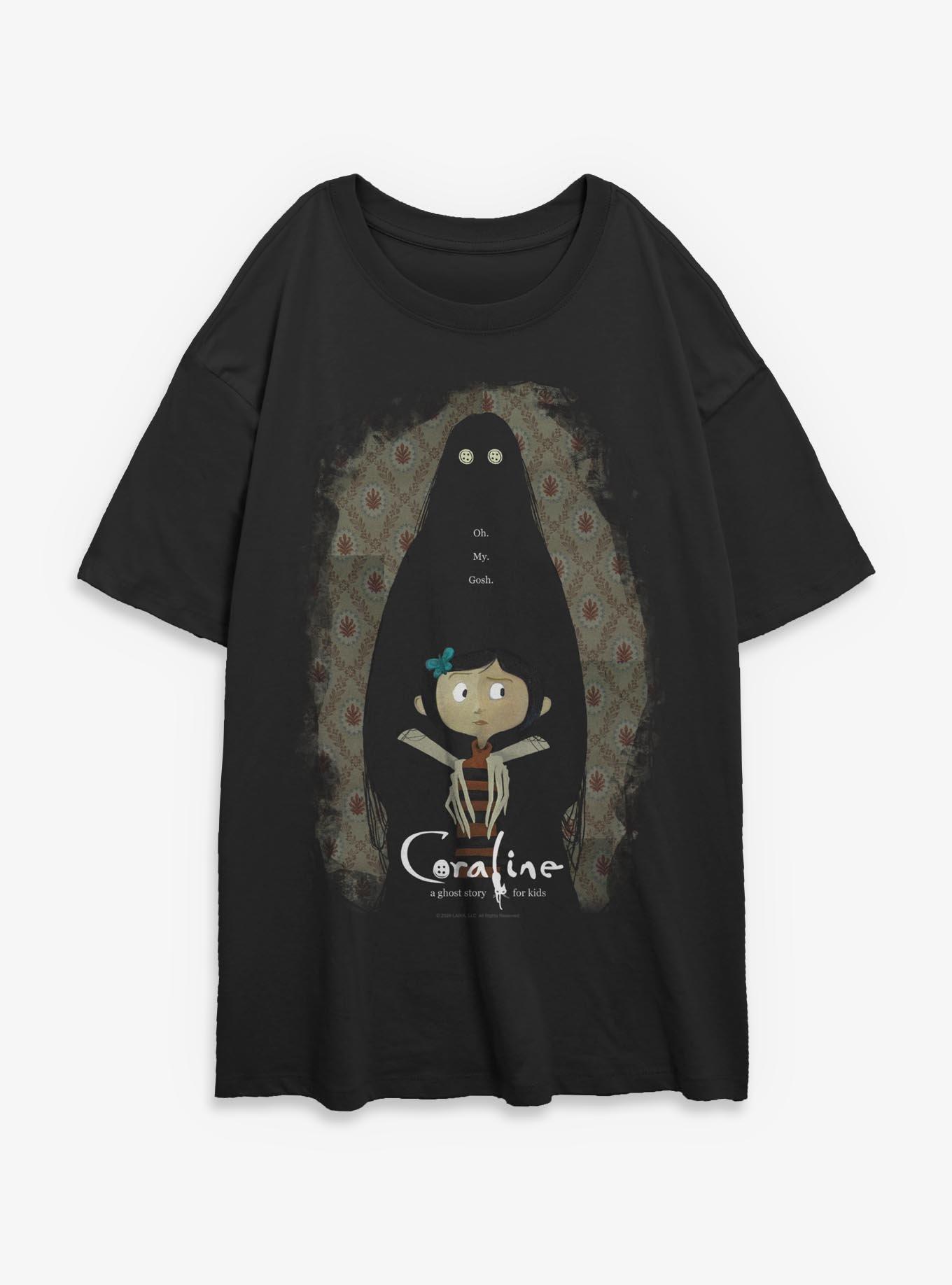 Coraline Poster Womens Oversized T-Shirt