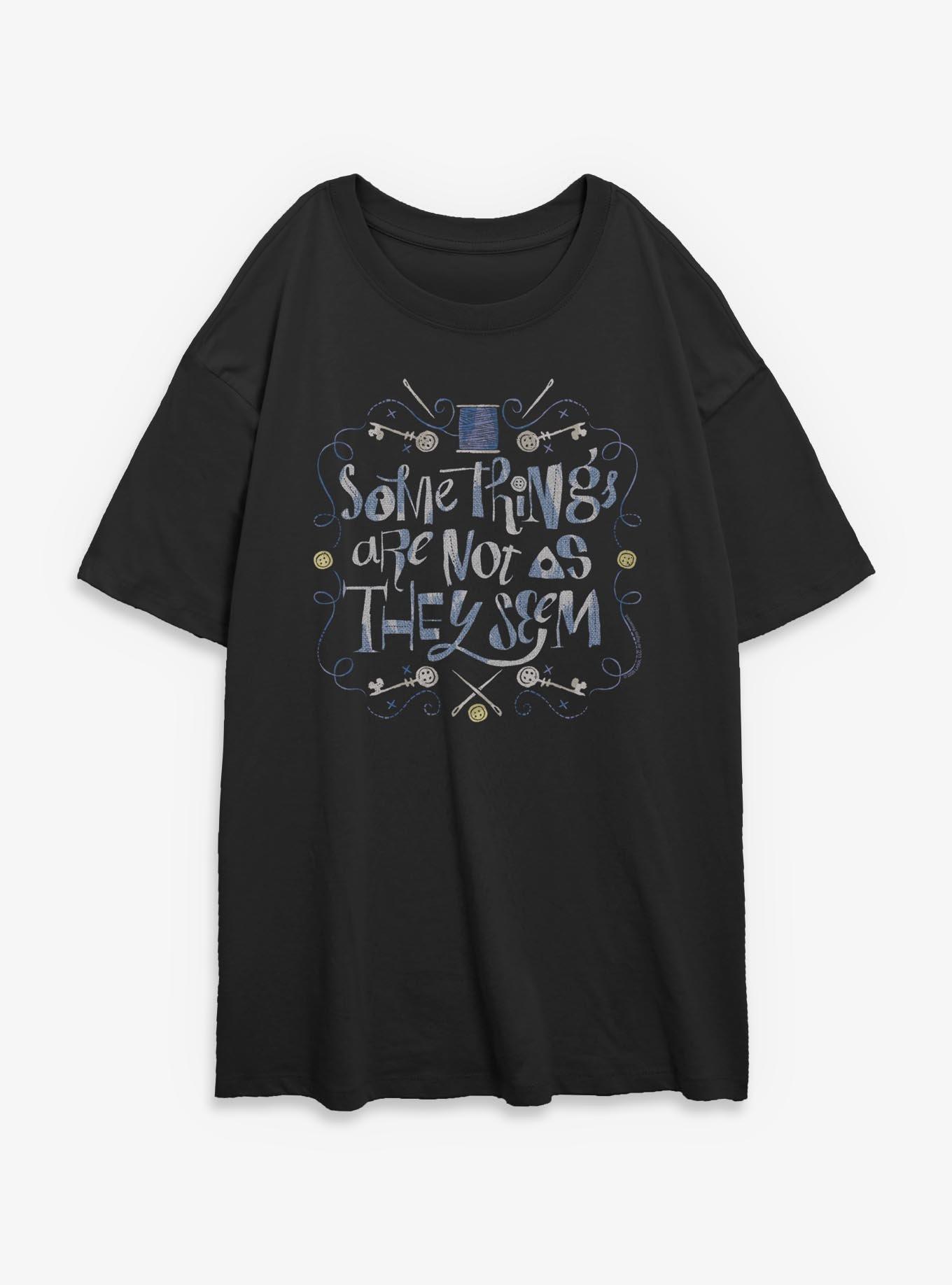 Coraline Some Things Womens Oversized T-Shirt