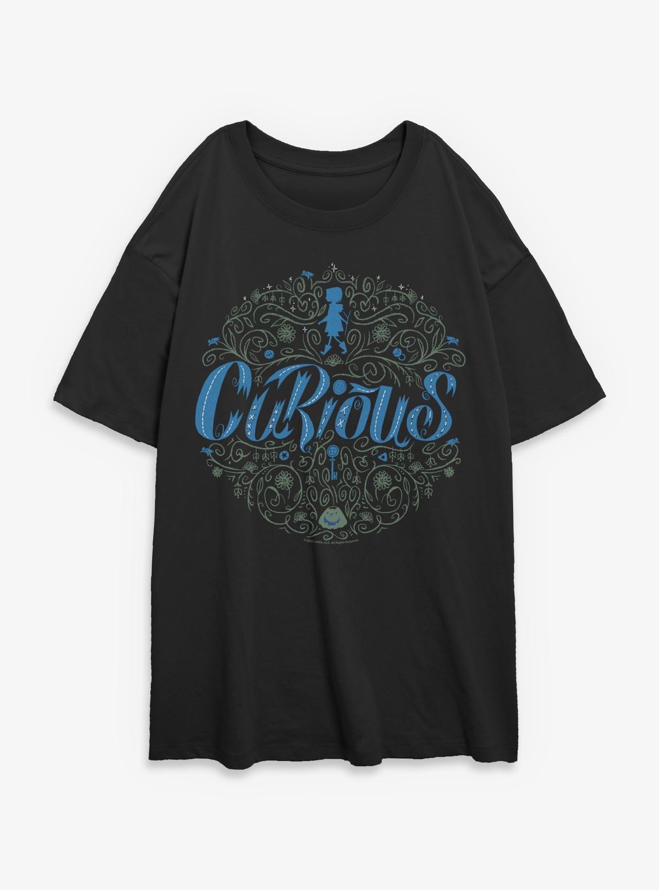 Coraline Curious Womens Oversized T-Shirt