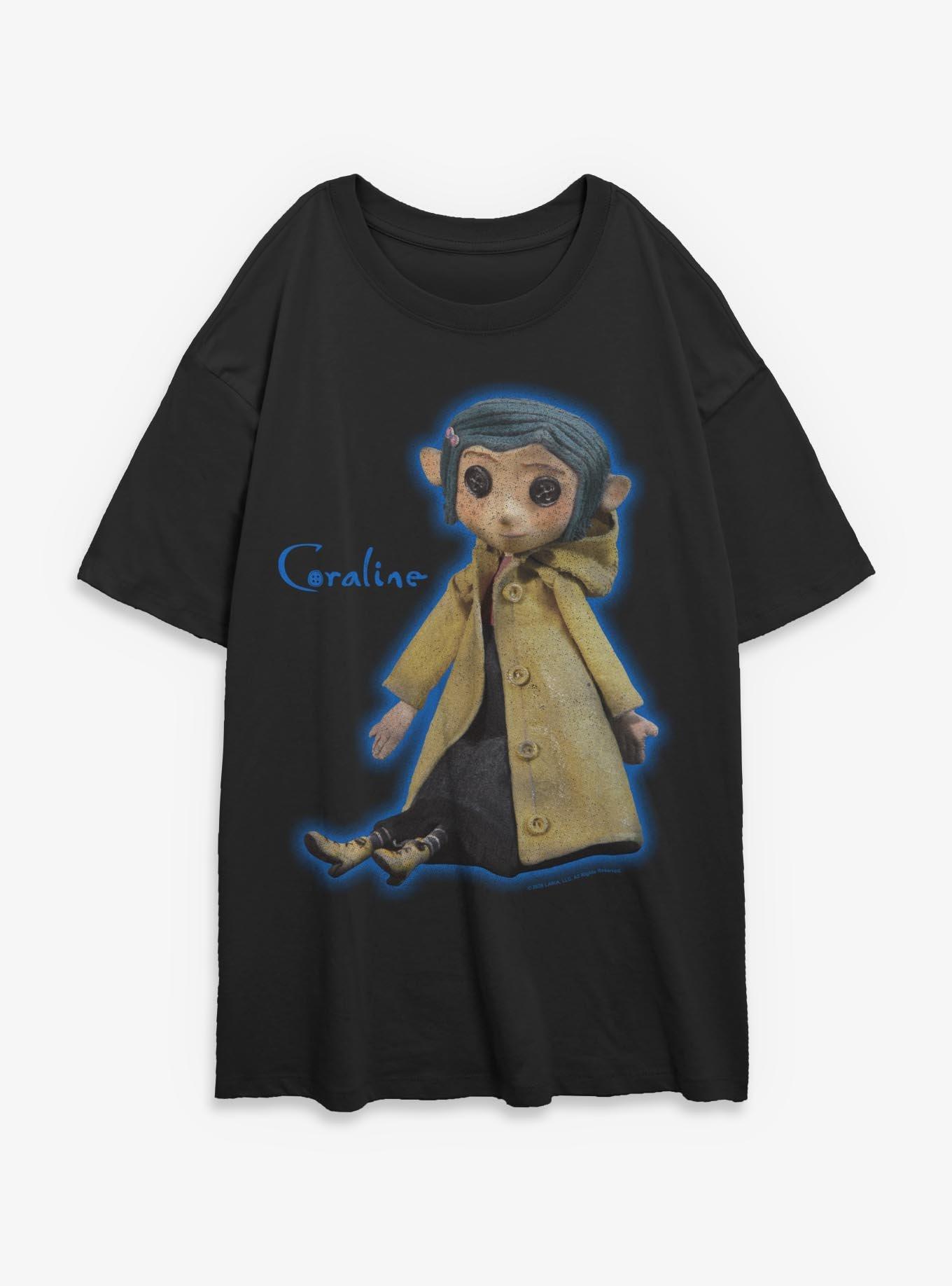 Coraline Doll Womens Oversized T-Shirt