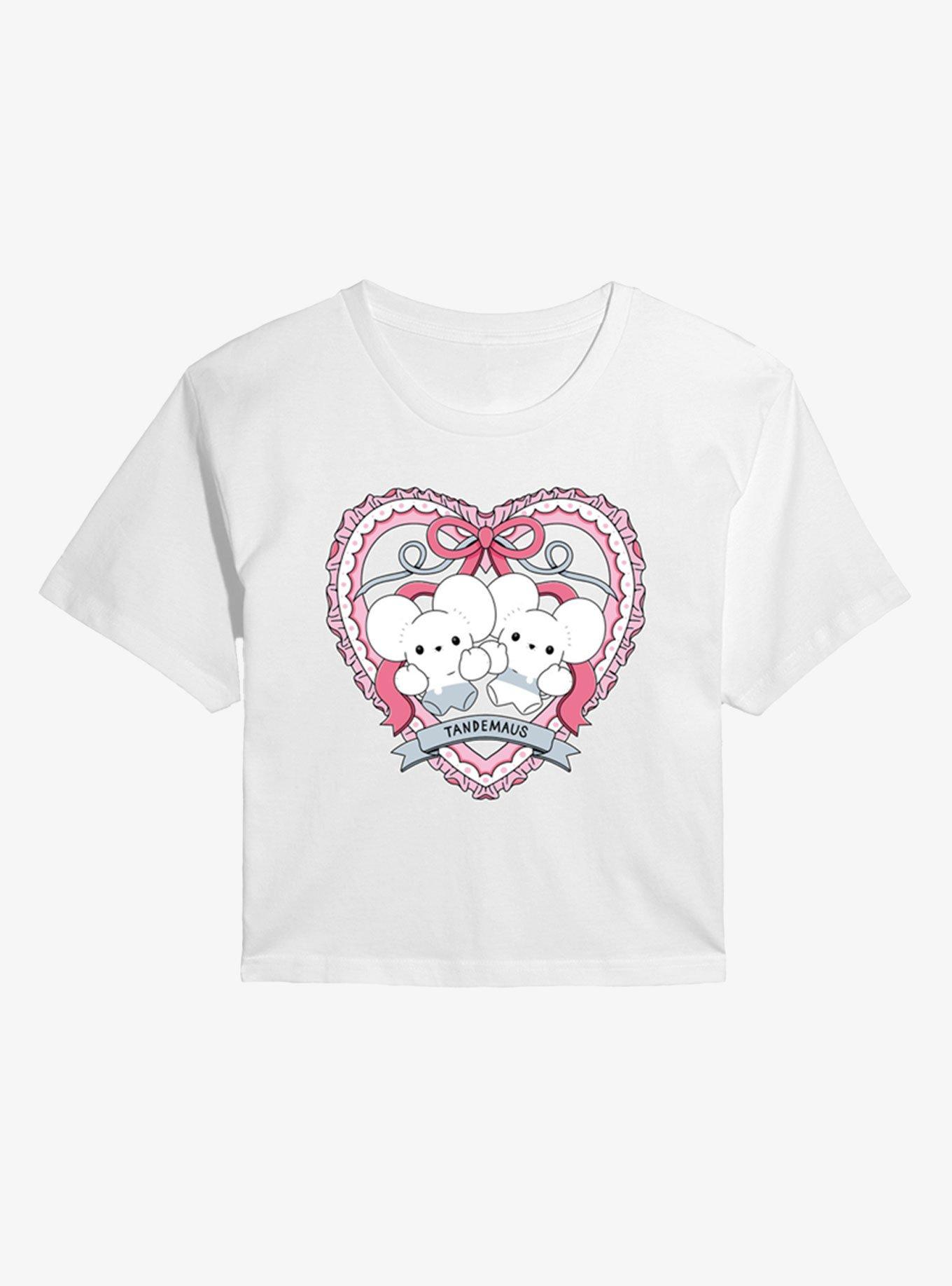 Pokemon Tandemaus Coquette Girls Crop T-Shirt