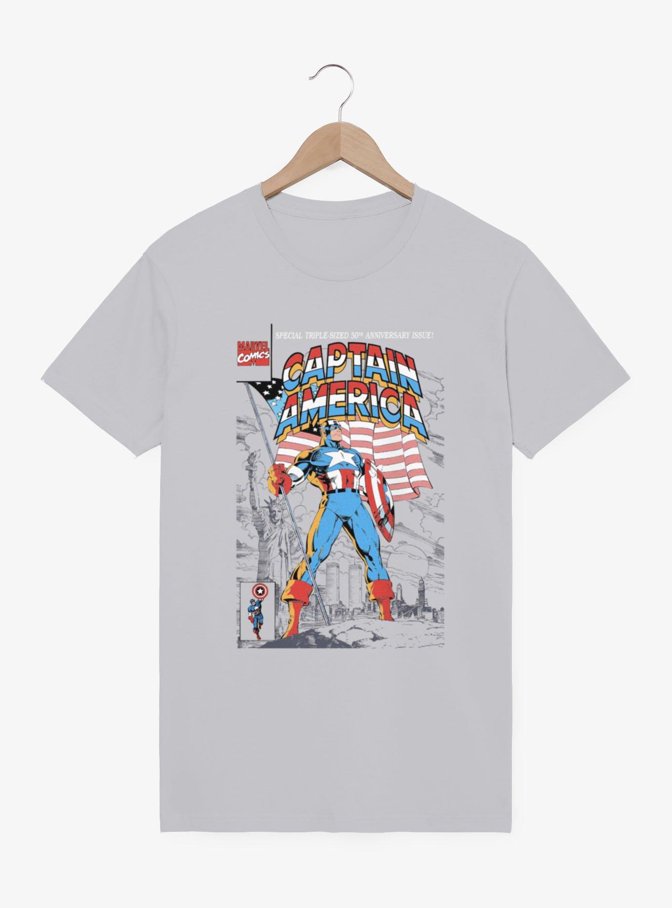 Marvel Captain America 50th Anniversary Issue T-Shirt | BoxLunch