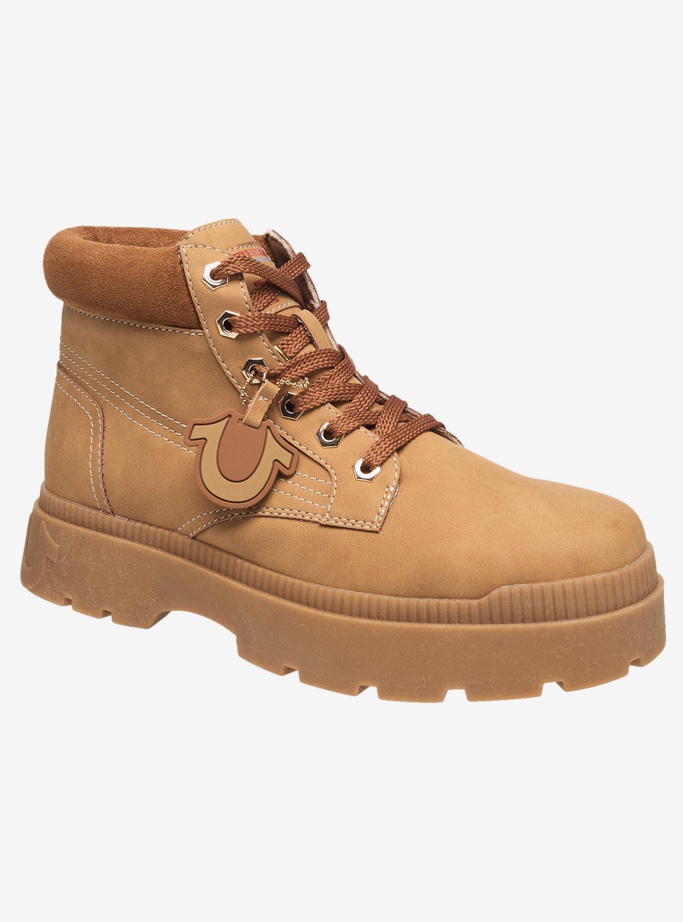 Brent Faux Suede Work Boot Tan