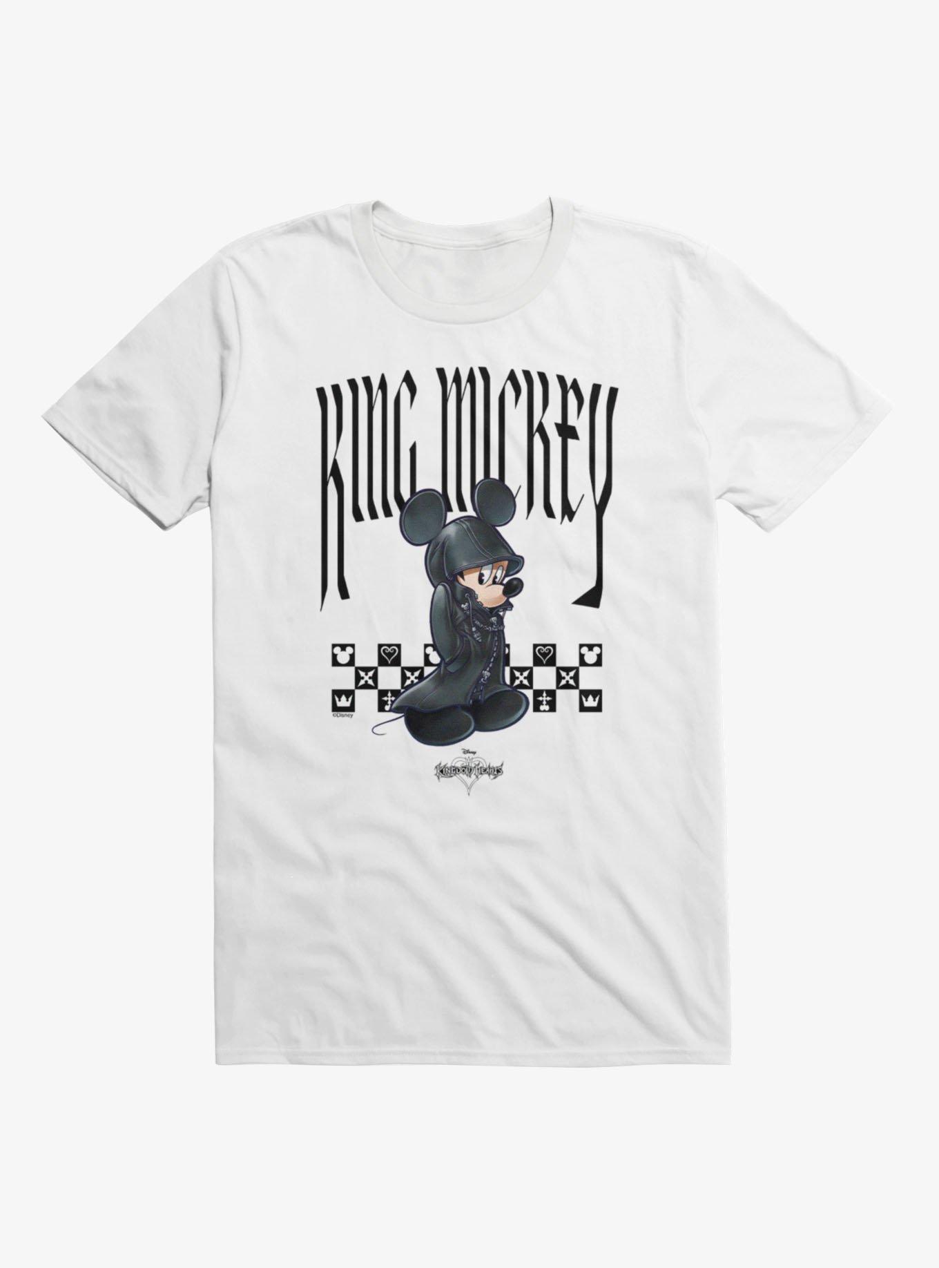 Disney Kingdom Hearts King Mickey Mouse Black Coat Version T-Shirt, WHITE, hi-res view 1