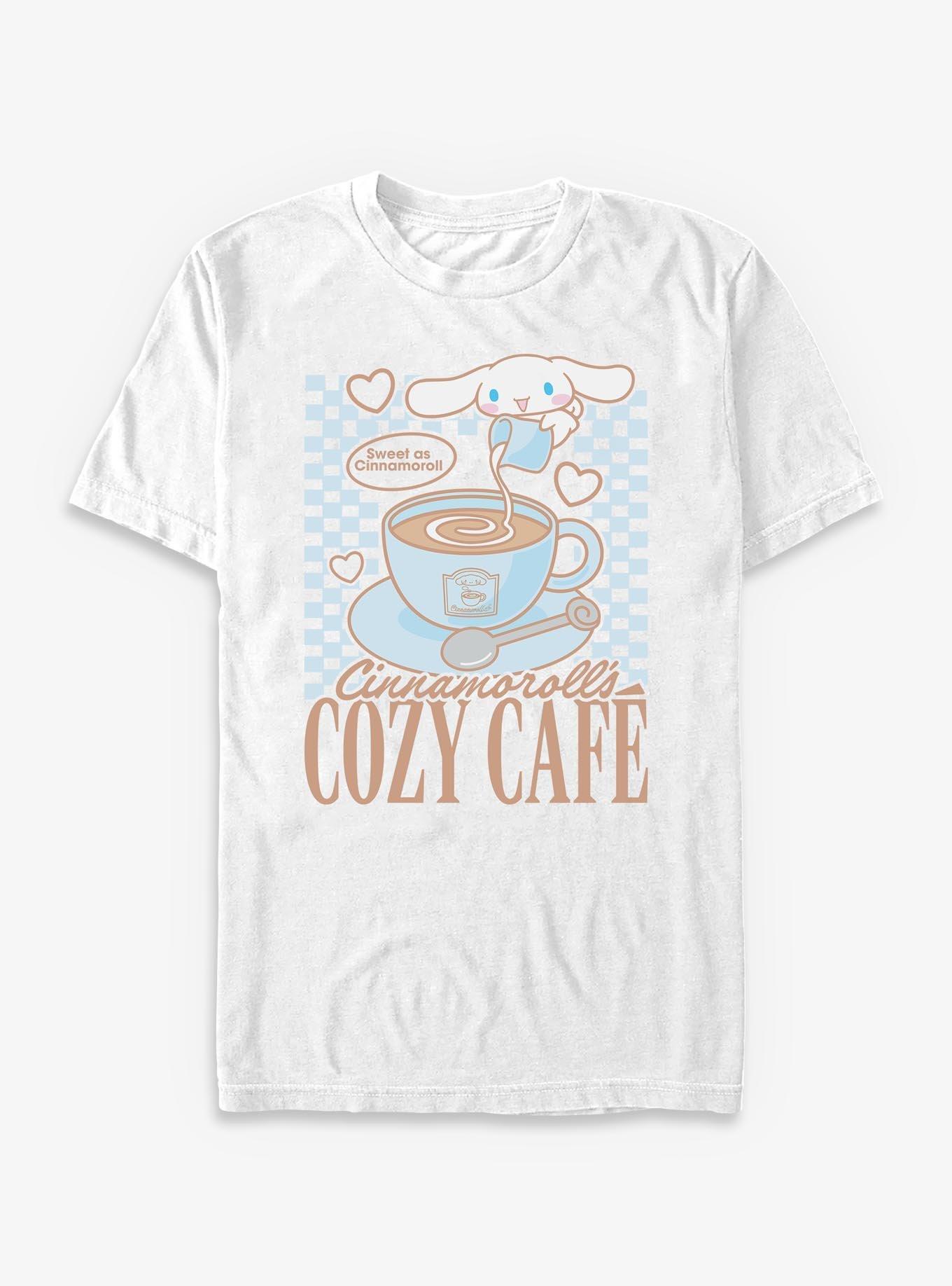 Sanrio Hello Kitty Cozy Cafe T-Shirt, WHITE, hi-res view 1