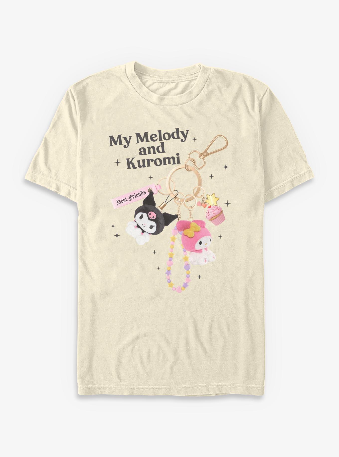 Sanrio Hello Kitty Melody And Kuromi Keychain T-Shirt, OFF WHITE, hi-res view 1