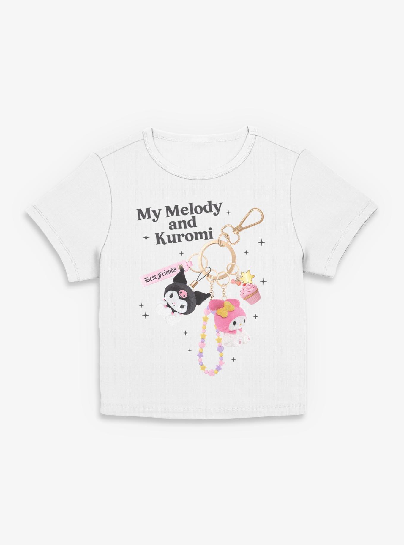 Sanrio Hello Kitty Melody And Kuromi Keychain Girls Baby T-Shirt, EGRET, hi-res view 1