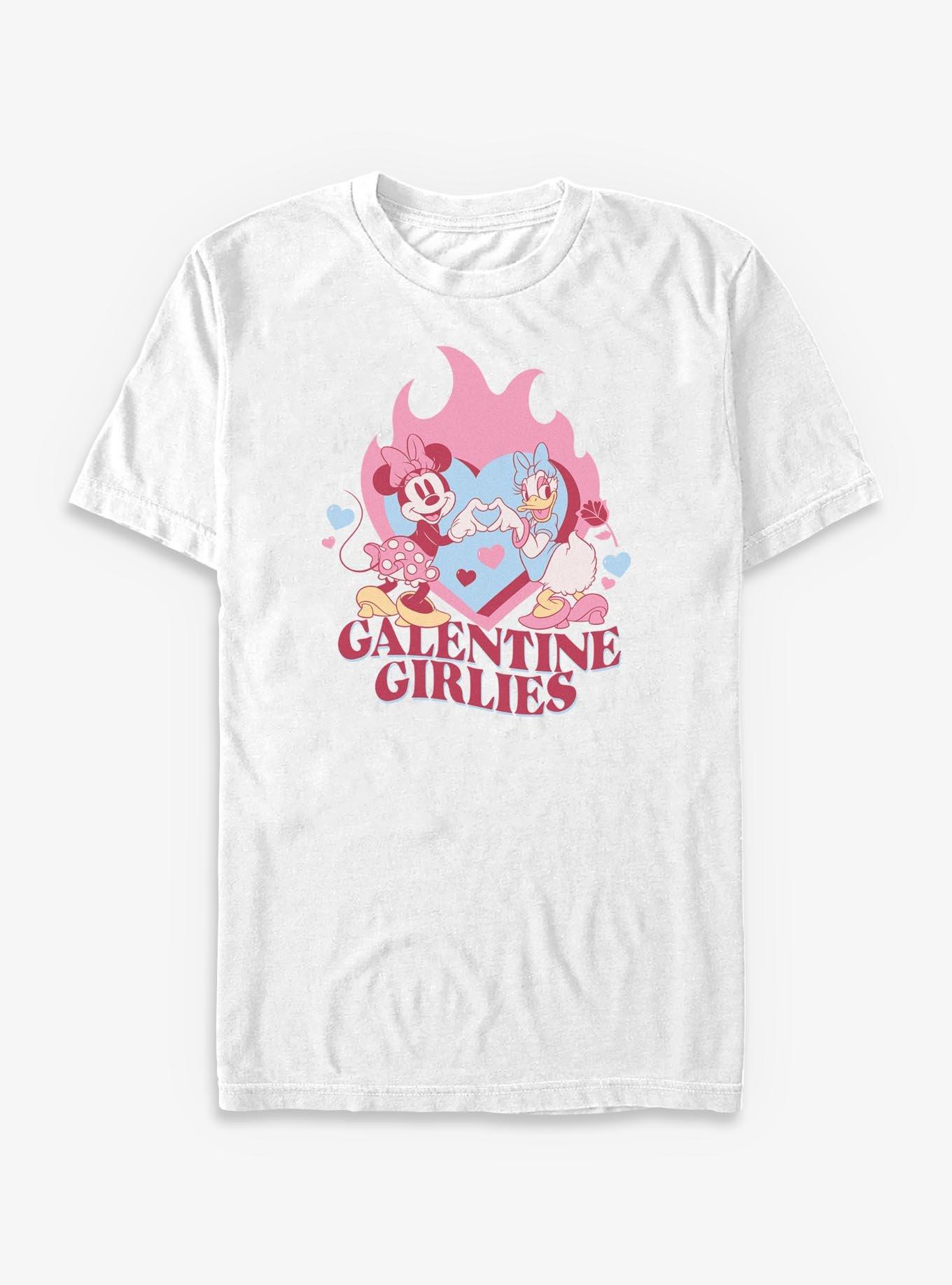 Disney Minnie Mouse & Daisy Duck Galentine Girlies T-Shirt, WHITE, hi-res view 1