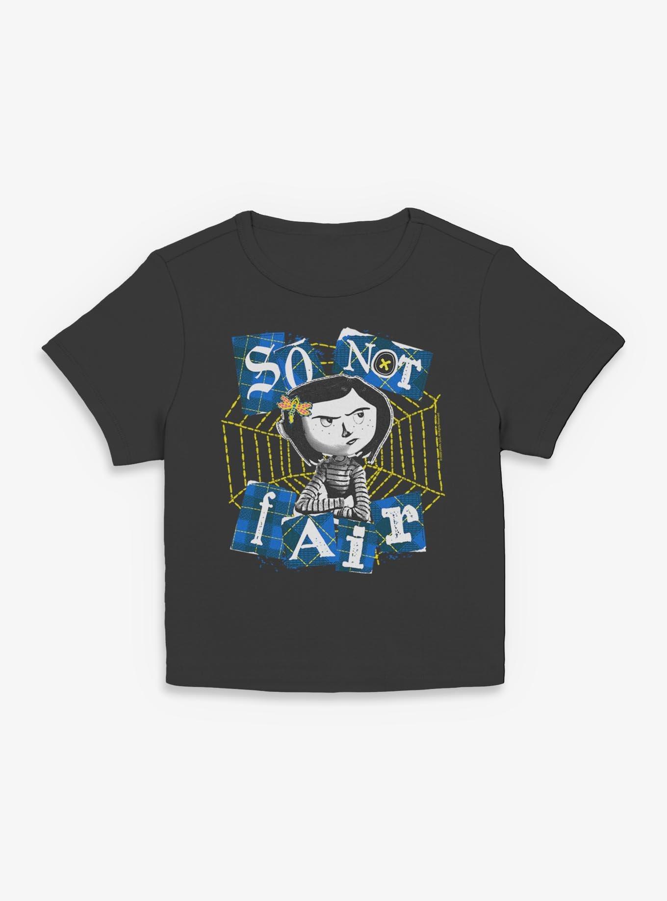 Coraline So Not Fair Girls Baby T-Shirt, BLACK, hi-res view 1