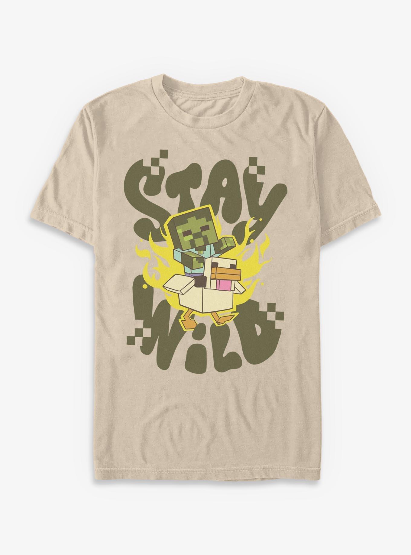 Minecraft Stay Wild T-Shirt, SAND, hi-res view 1