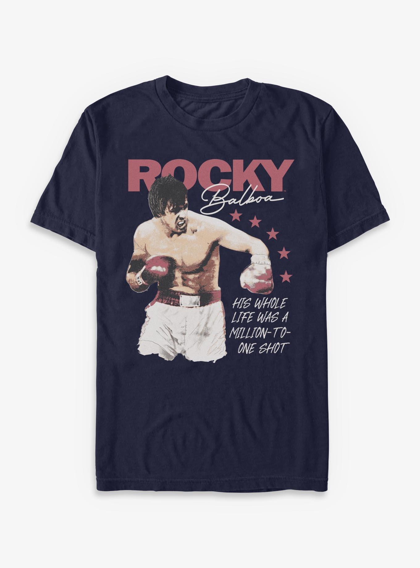 Rocky Balboa Million Shot T-Shirt, NAVY, hi-res view 1