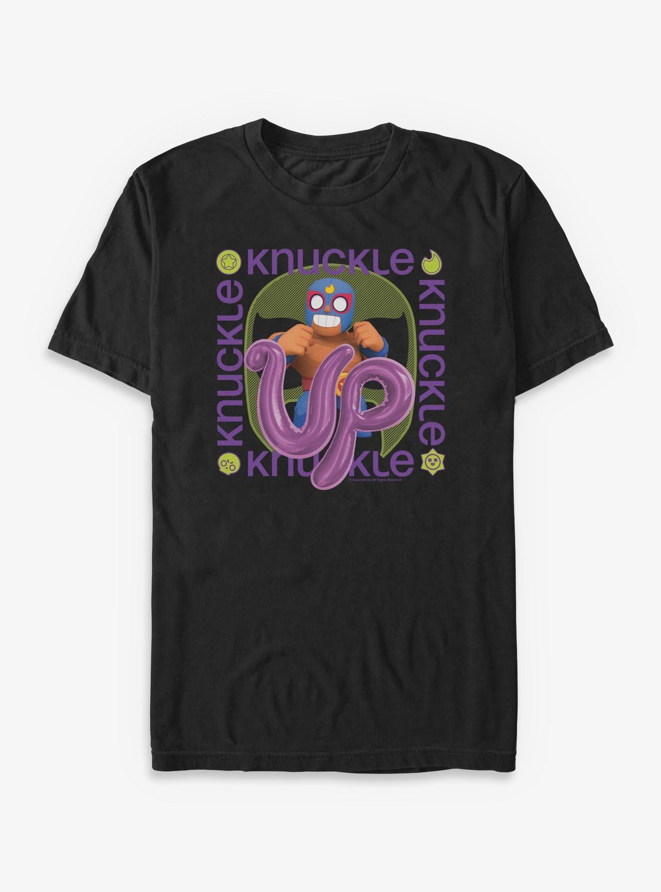 Brawl Stars Knuckle Up T-Shirt, BLACK, hi-res view 1