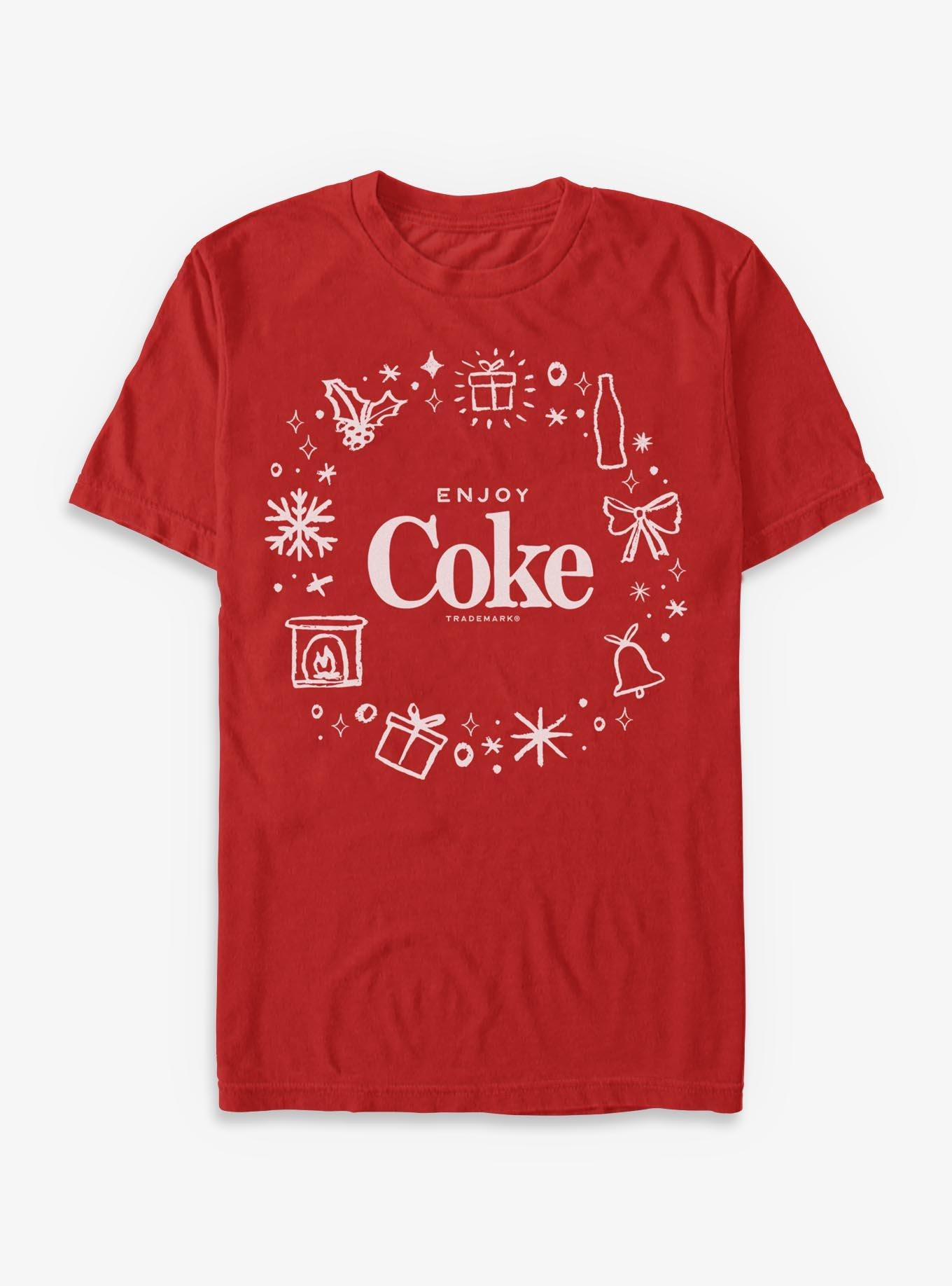 Coca-Cola Enjoy Coke Christmas T-Shirt, RED, hi-res view 1
