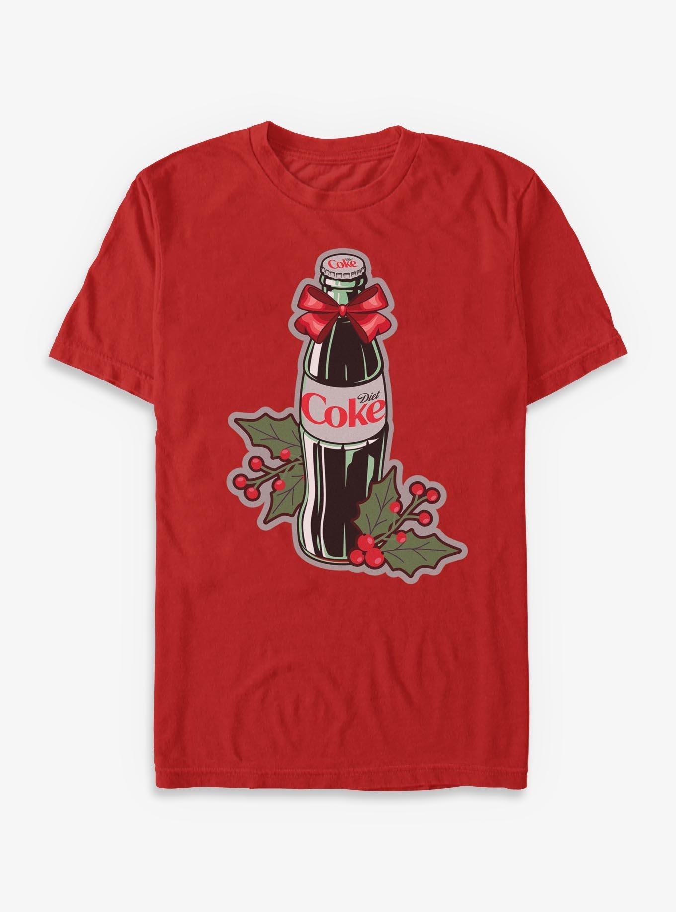 Coca-Cola Diet Coke Christmas Bottle T-Shirt, RED, hi-res view 1