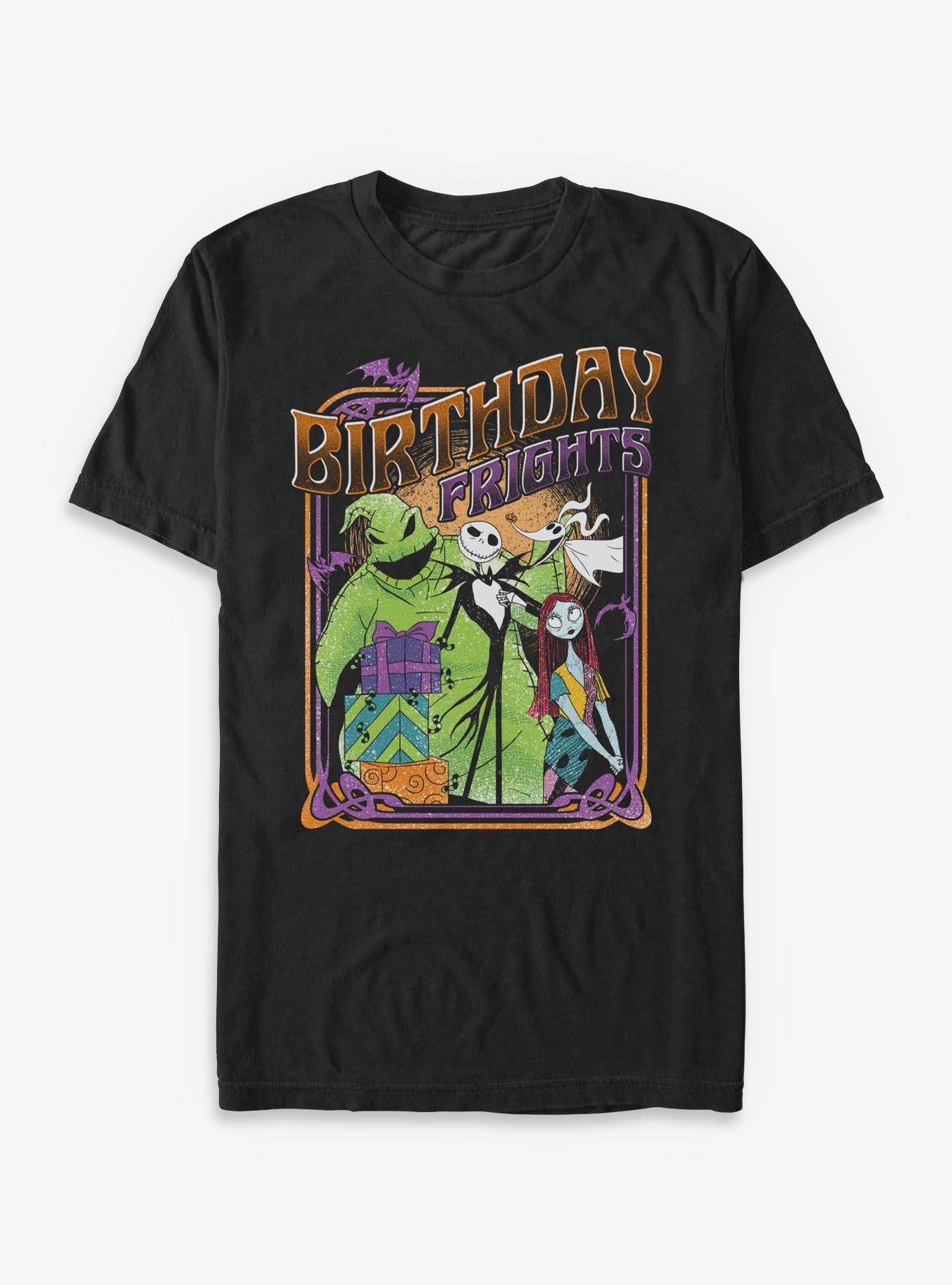 Disney The Nightmare Before Christmas Birthday Frights T-Shirt, BLACK, hi-res view 1