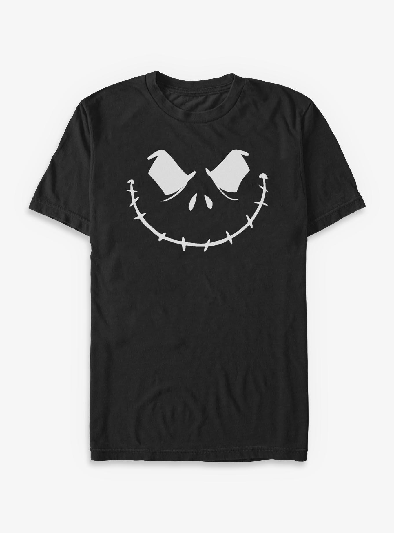 Disney The Nightmare Before Christmas Jack Face T-Shirt, BLACK, hi-res view 1