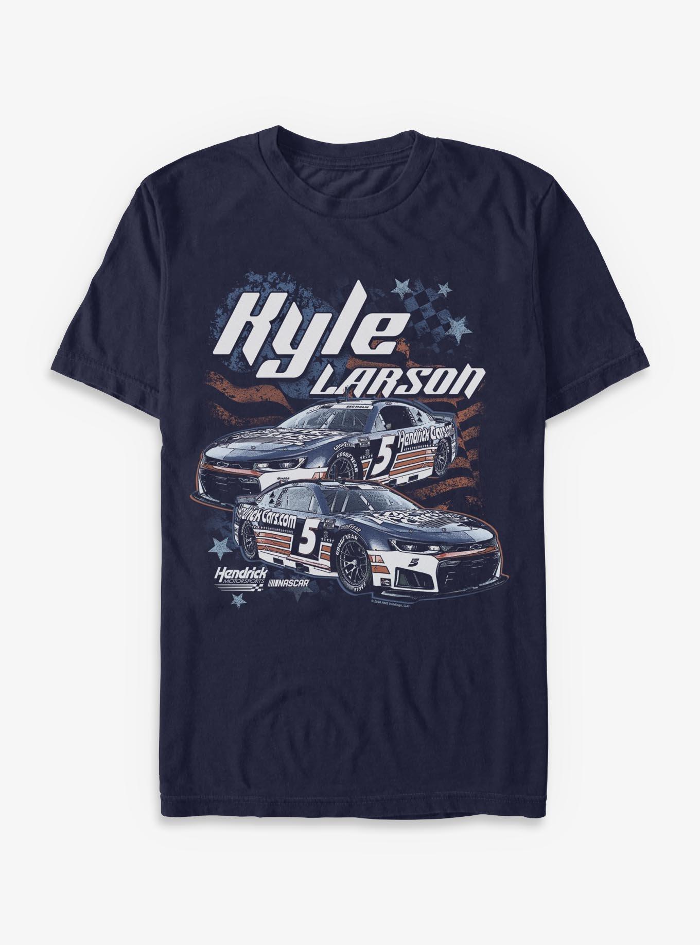 NASCAR Hendrick Motorsports Kyle Larson Americana T-Shirt, NAVY, hi-res view 1