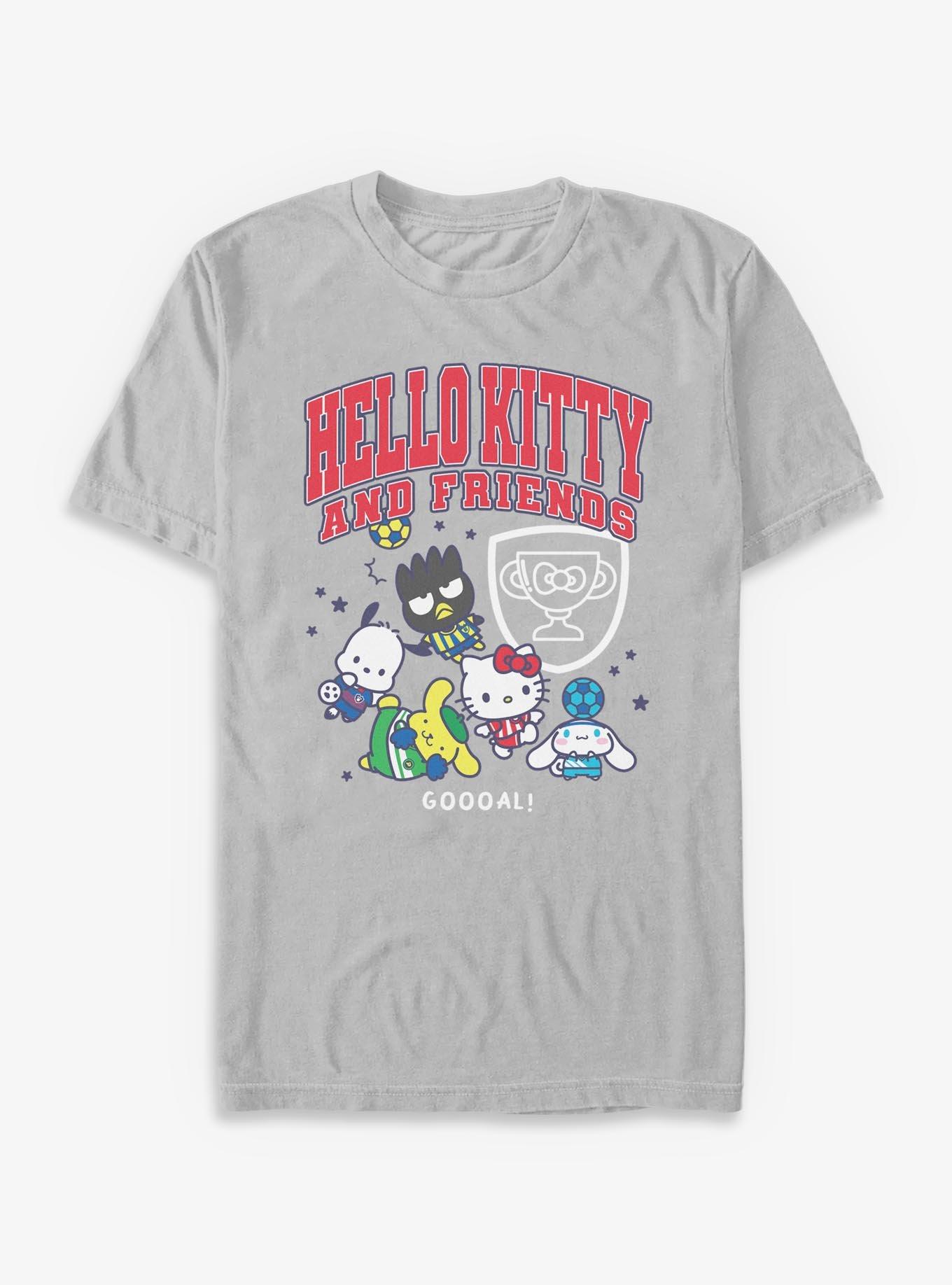 Sanrio Hello Kitty College Friends T-Shirt, ICEGRAY, hi-res view 1