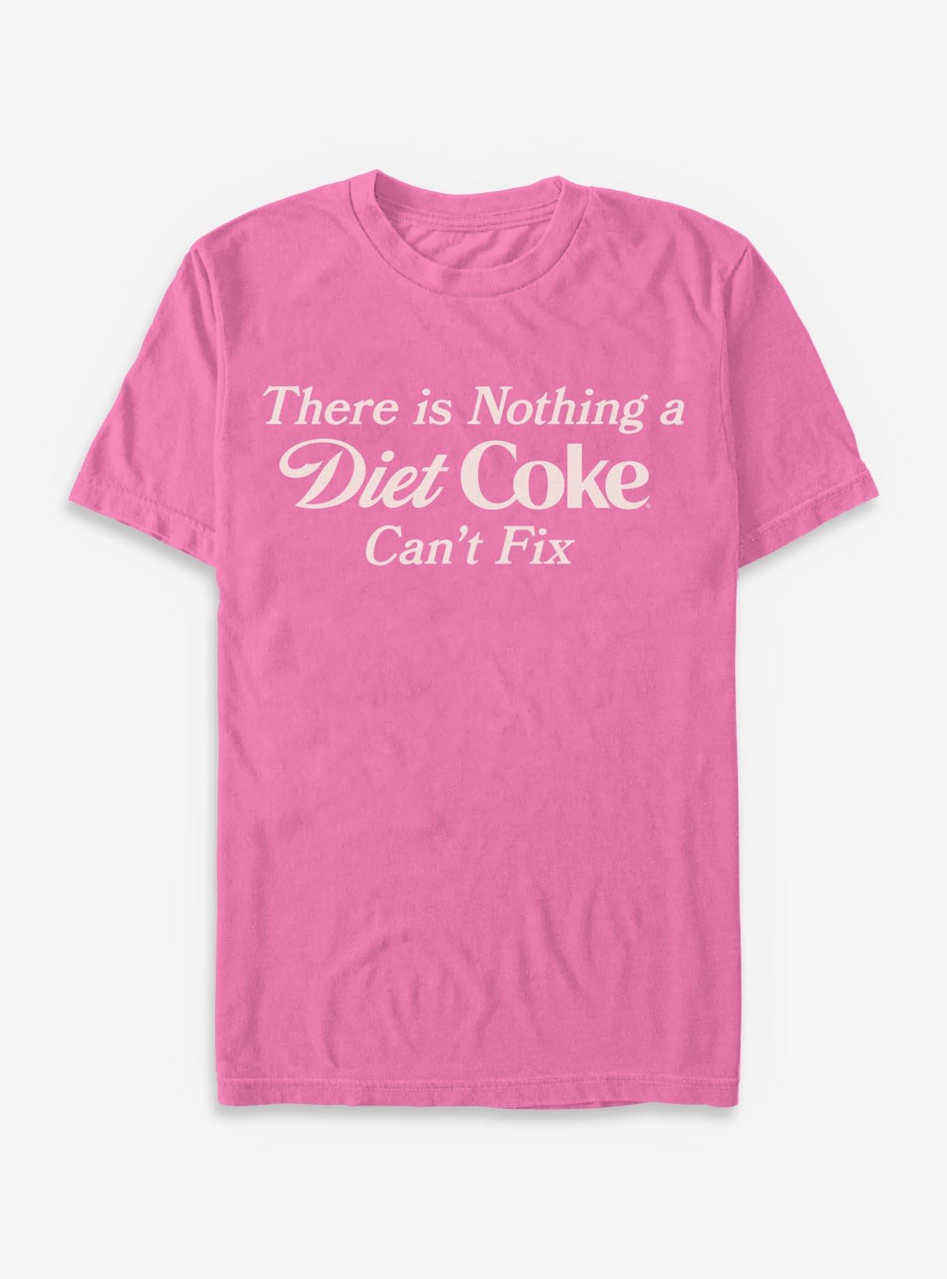 Coca-Cola Nothing Diet Coke Can't Fix Garment Dye T-Shirt, NEON PINK, hi-res view 1