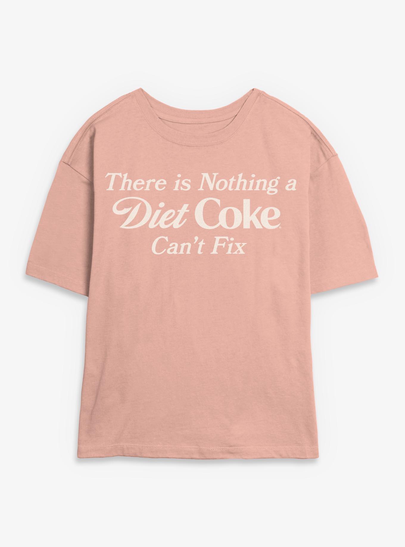 Coca-Cola Nothing Diet Coke Can't Fix Girls Skimmer T-Shirt, PEACH, hi-res view 1