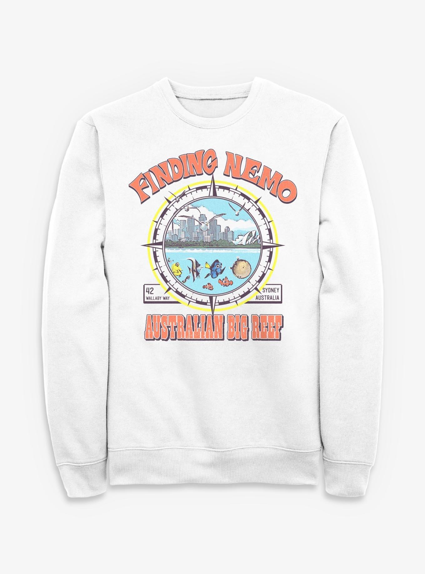 Disney Pixar Finding Nemo Big Reef Sweatshirt, WHITE, hi-res view 1