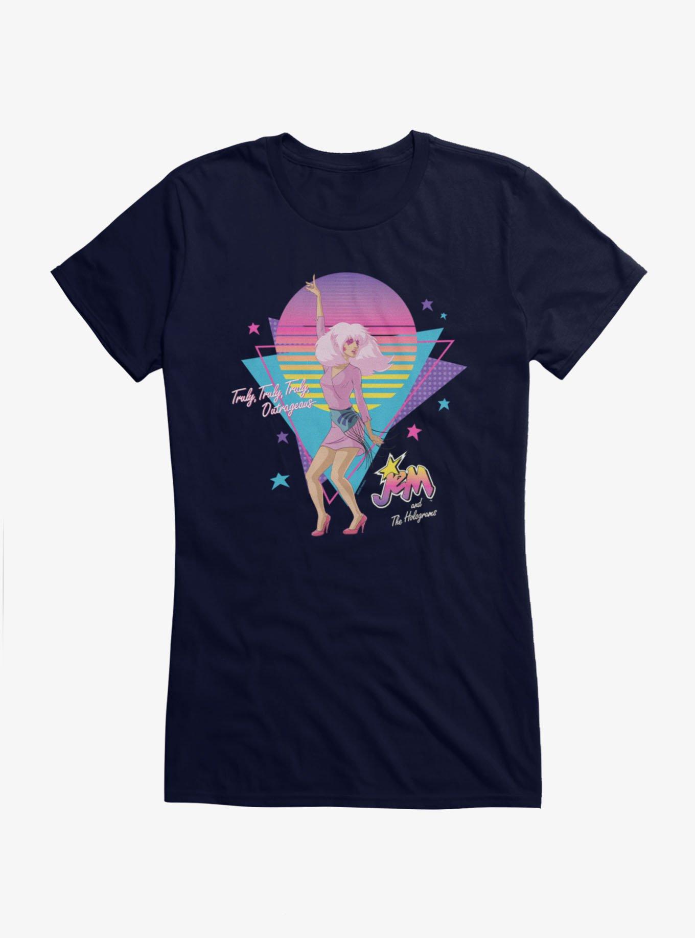 Jem And The Holograms Truly, Truly, Truly, Outrageous Girls T-Shirt, , hi-res view 1