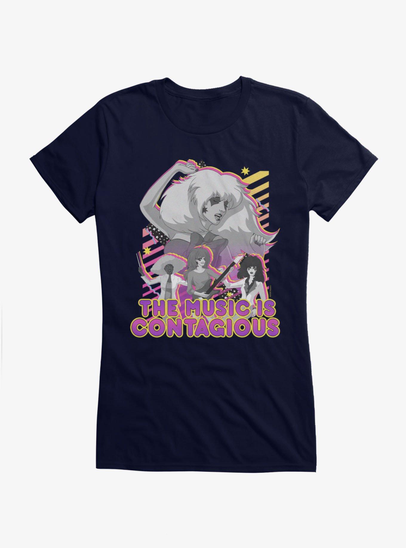 Jem And The Holograms The Music Is Contagious Girls T-Shirt, , hi-res view 1